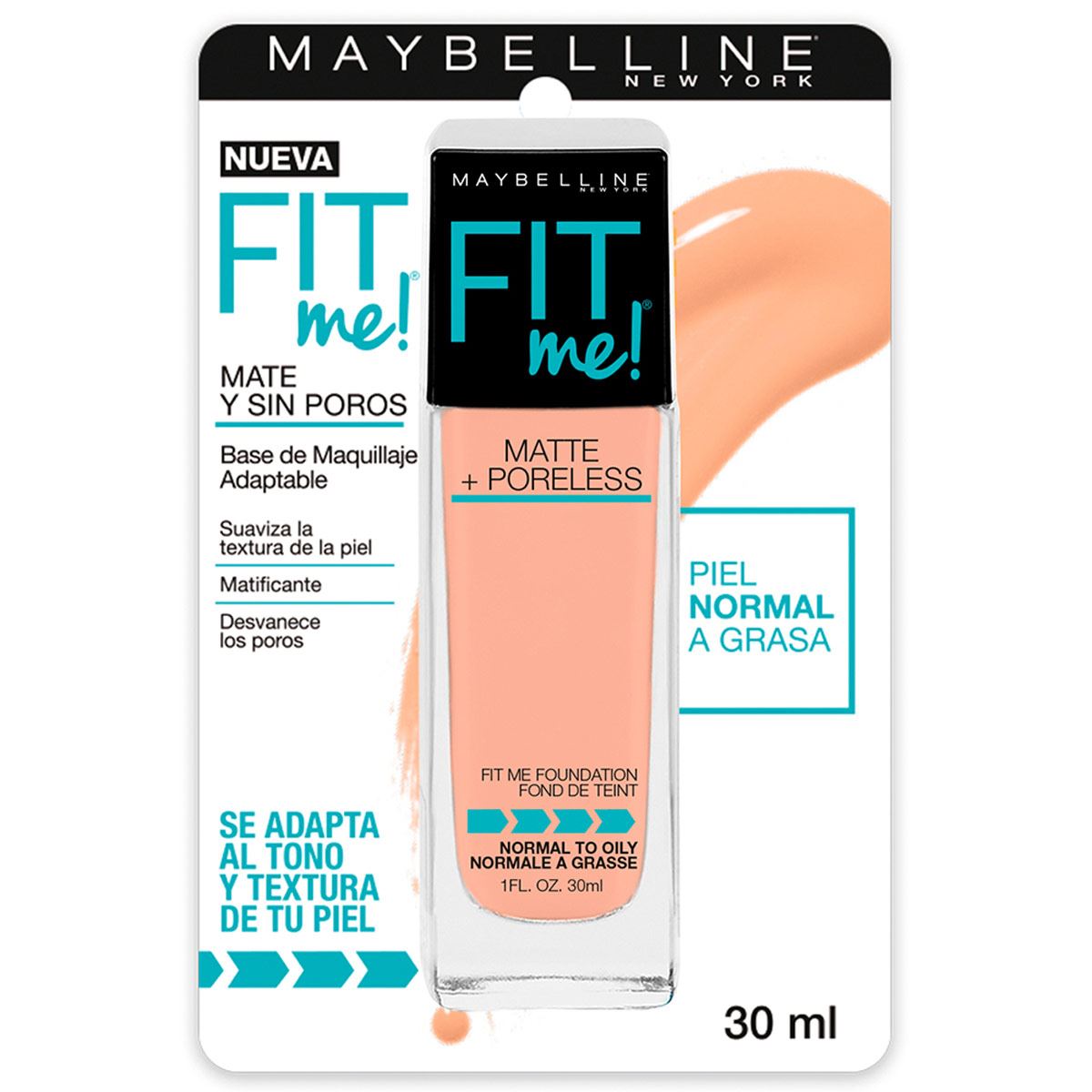 Base de Maquillaje Maybelline New York Fit Me 235 Pure Beige 30ml