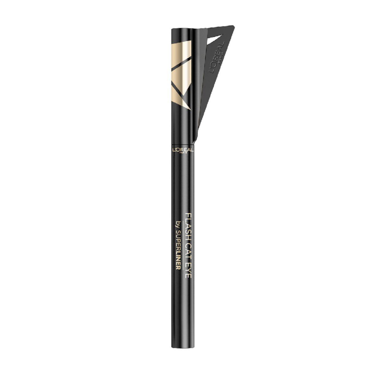 Delineador Líquido para Ojos L'Oréal Flash Cat Eye By Superliner Negro 1g