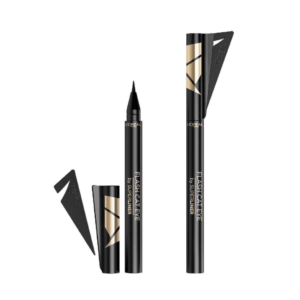 Delineador Líquido para Ojos L'Oréal Flash Cat Eye By Superliner Negro 1g