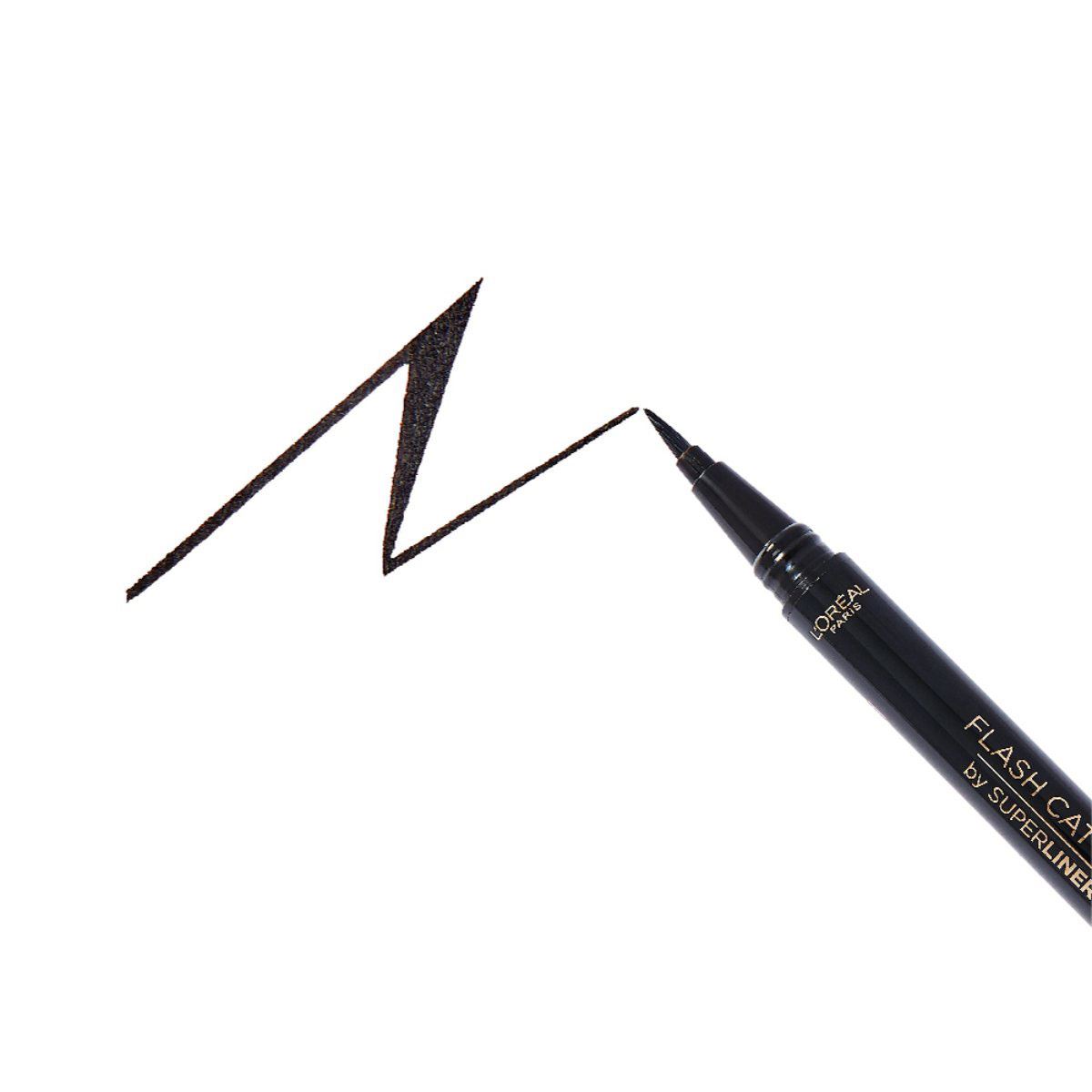 Delineador Líquido para Ojos L'Oréal Flash Cat Eye By Superliner Negro 1g