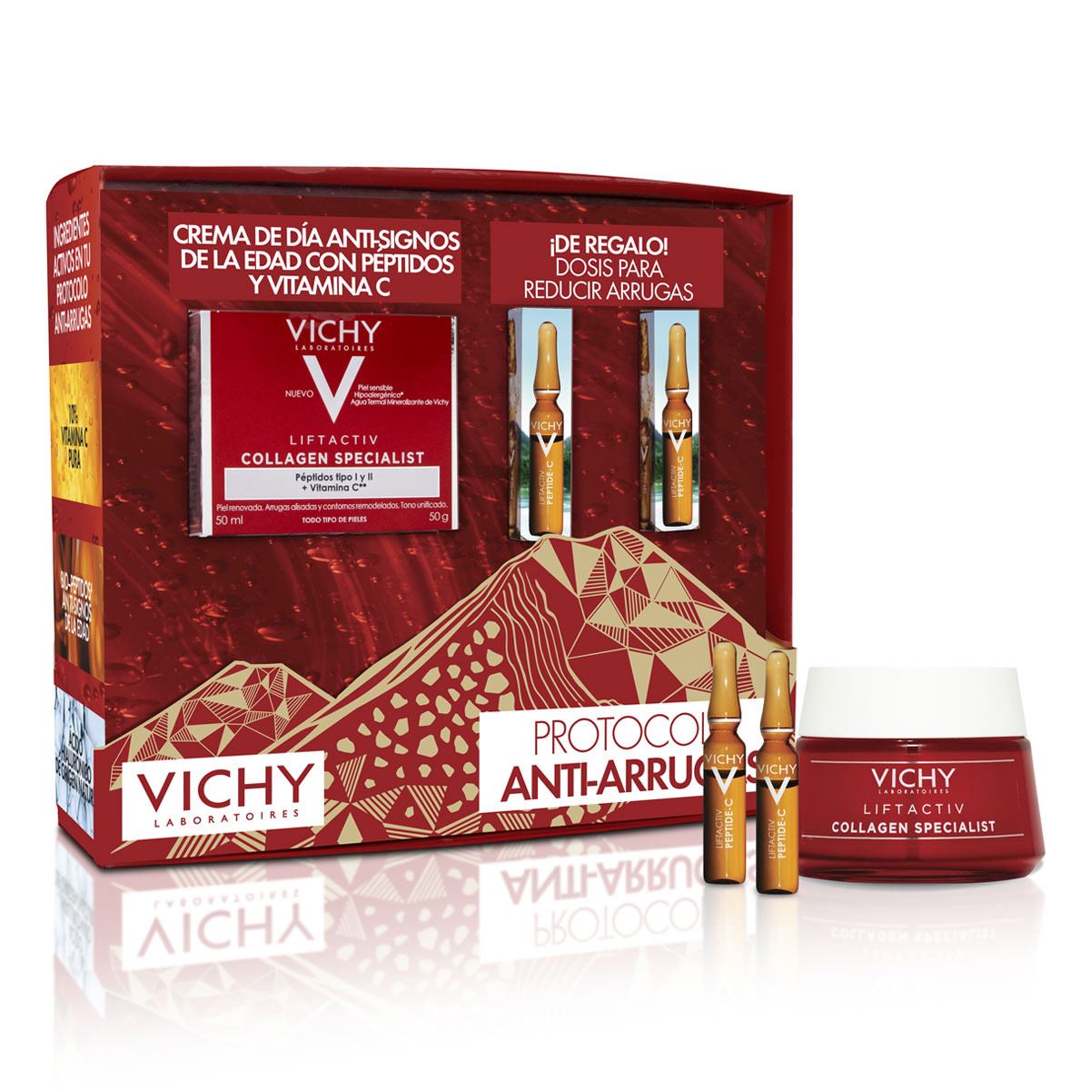 Pack Vichy Collagen Crema De Día + Ampolletas