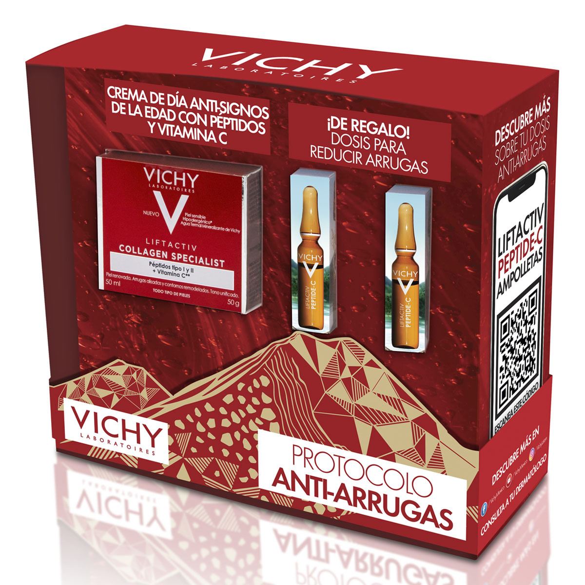 Pack Vichy Collagen Crema De Día + Ampolletas