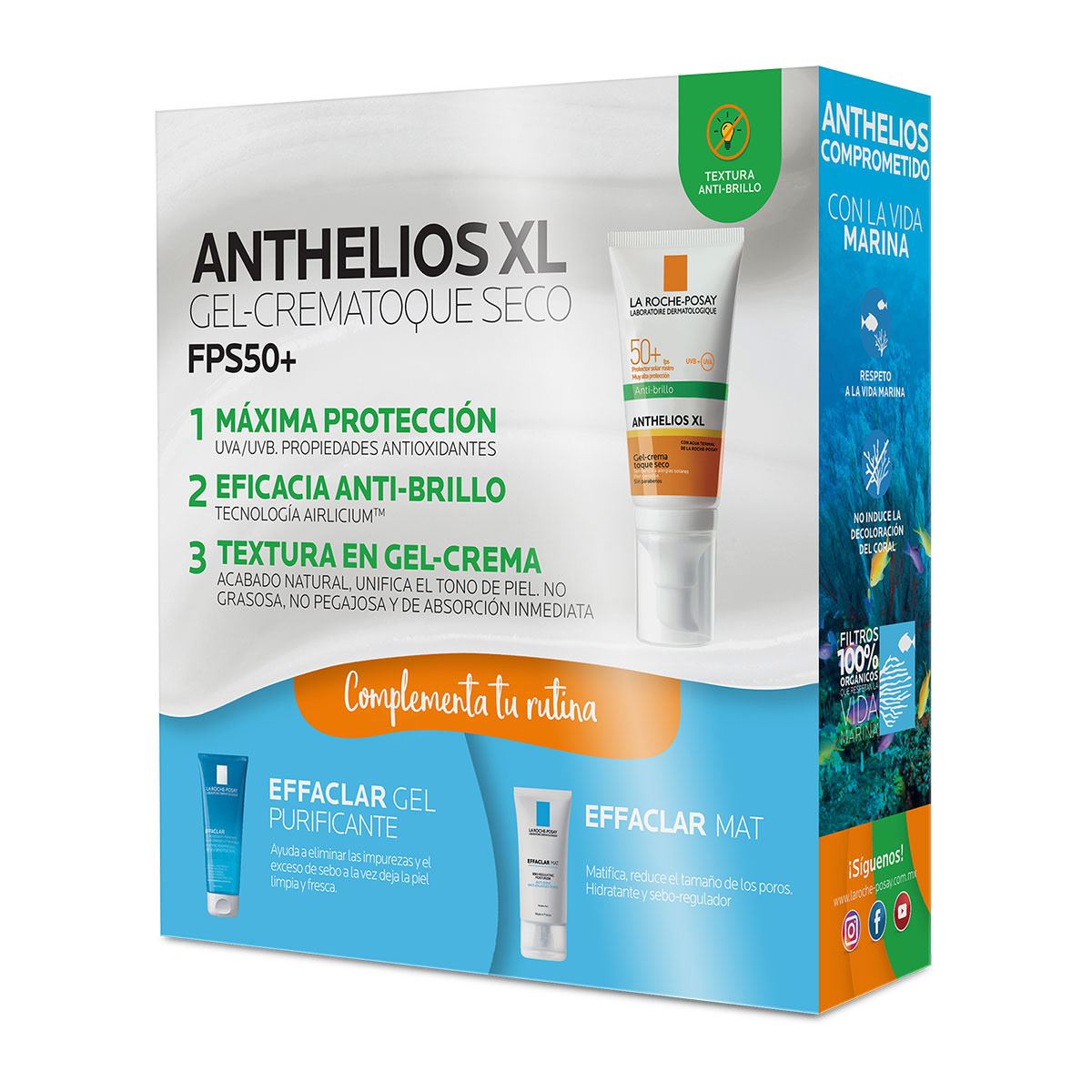 Kit Protector Solar Con Color Piel Normal A Mixta Textura Fluida