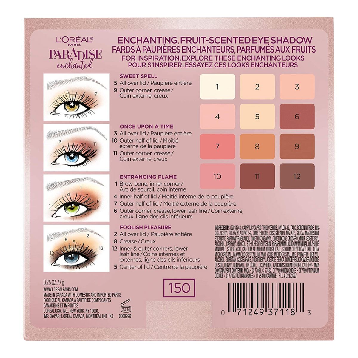 Paleta de Sombras para Ojos L'Oréal Paris Paradise Enchanted 7g