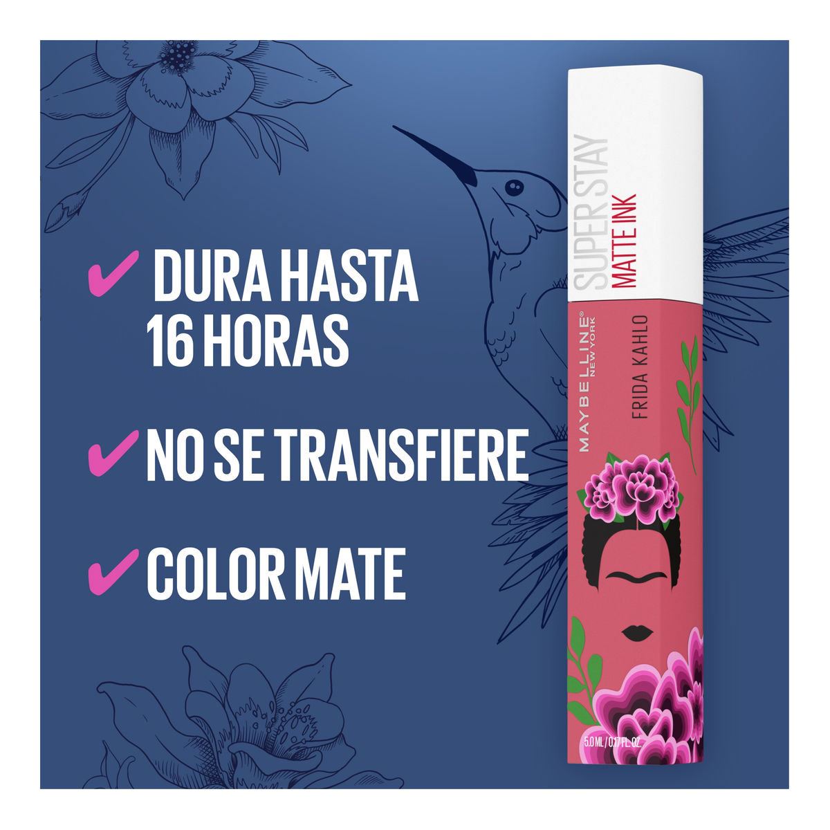 Labial Líquido Maybelline Super Stay Matte Ink x Frida Kahlo Lover 5ml