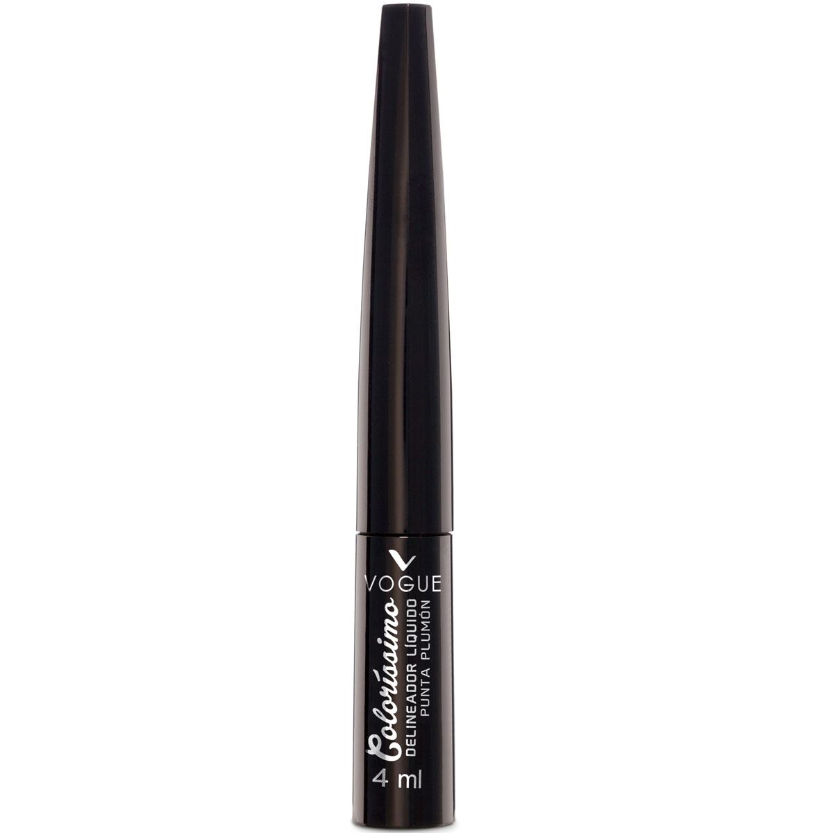 Delineador liquido Colorissimo Vogue, tono negro