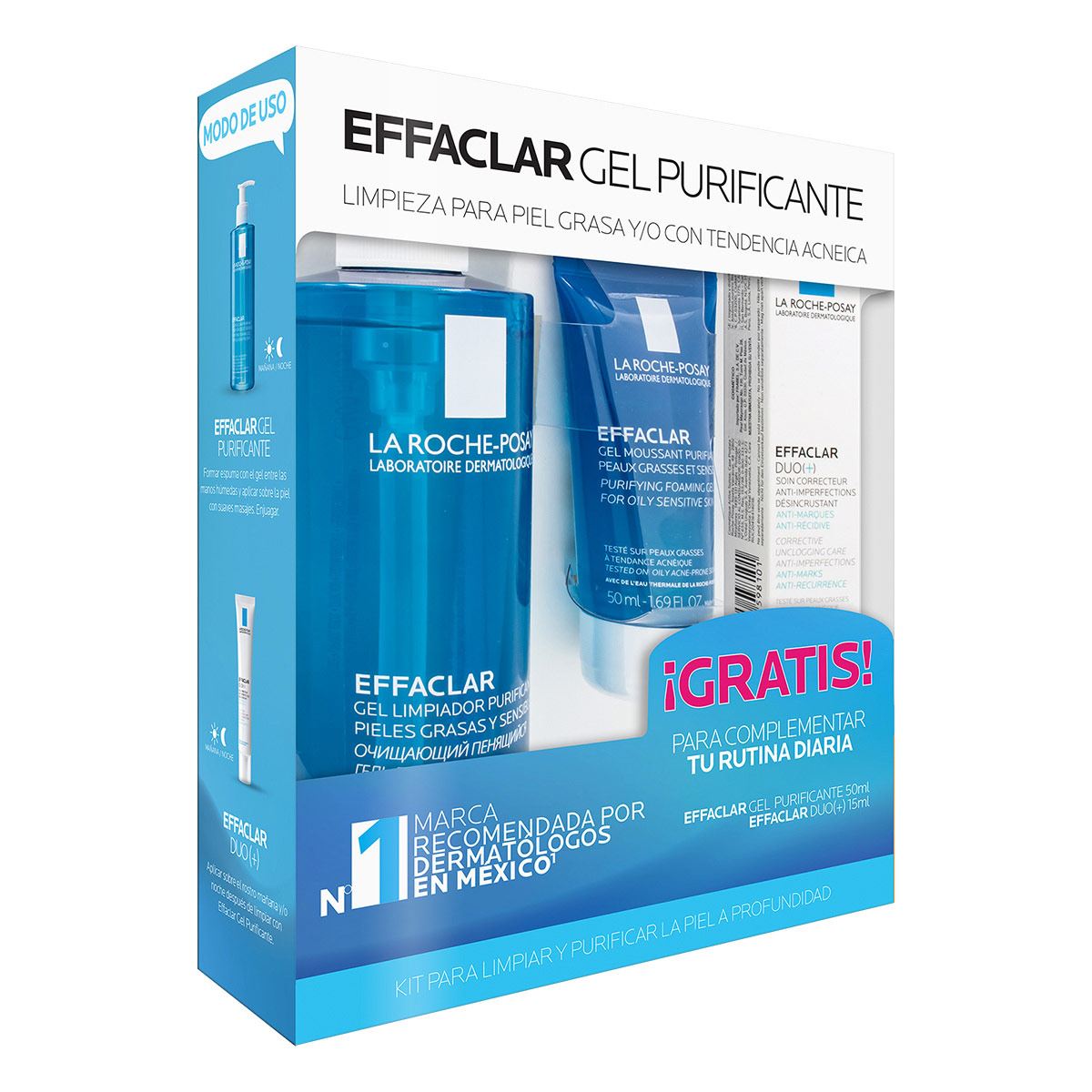 Kit Effaclar Gel limpieza para piel grasa sensible