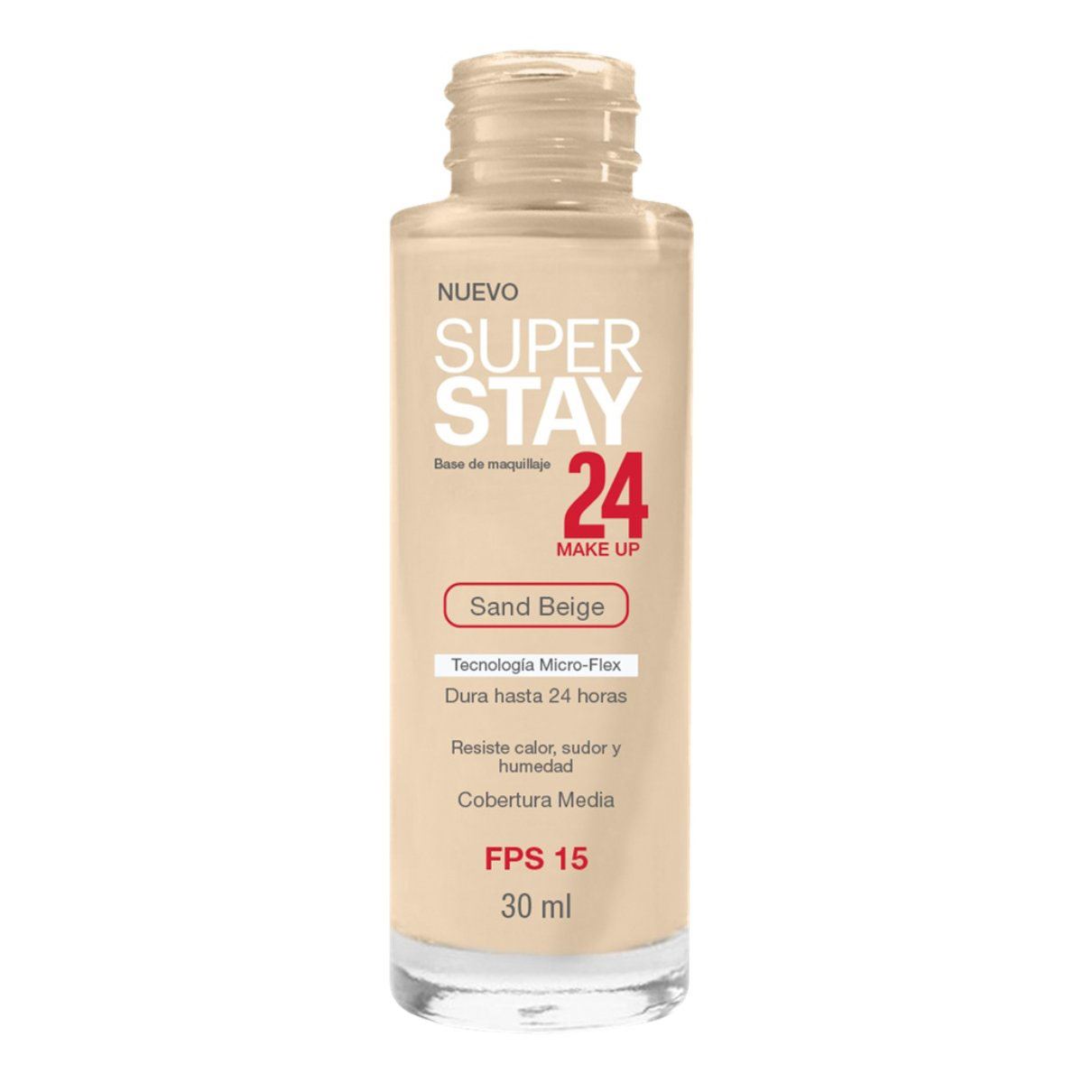  Maquillaje Super Stay de Maybelline New York, dura 24 horas, 1  onza líquida, Beige puro : Belleza y Cuidado Personal