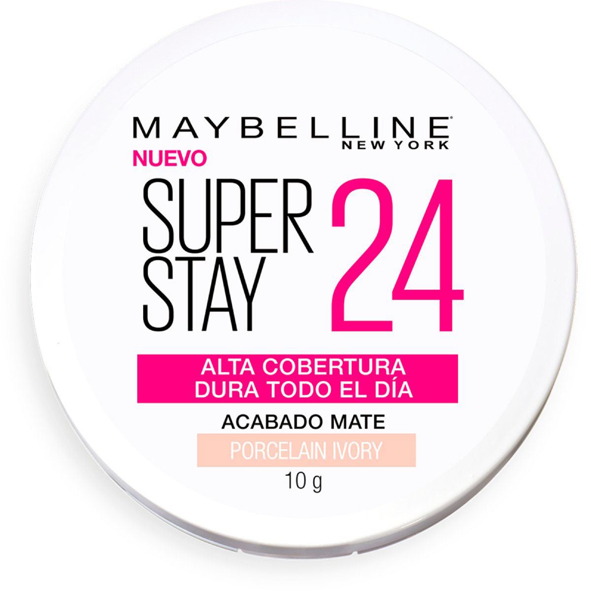 Polvo compacto Maybelline Super Stay 24 porcelain ivory 10 g