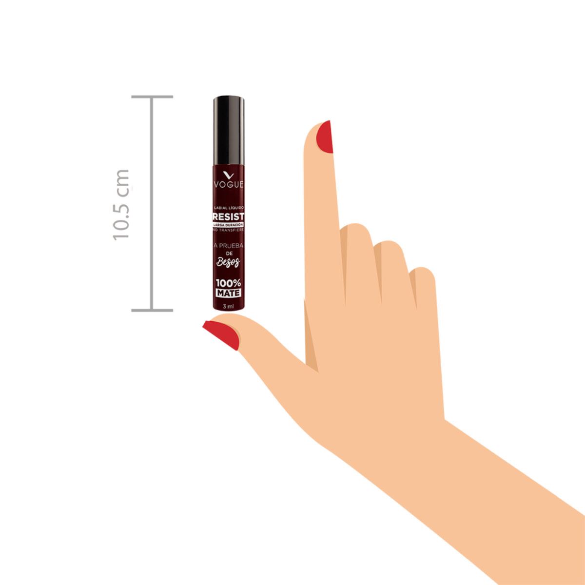 Labial Líquido Resist Vogue Fuerte 3 ml