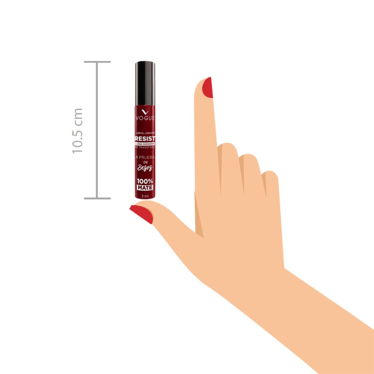 Labial Líquido Vogue Resist Atrevida 3ml