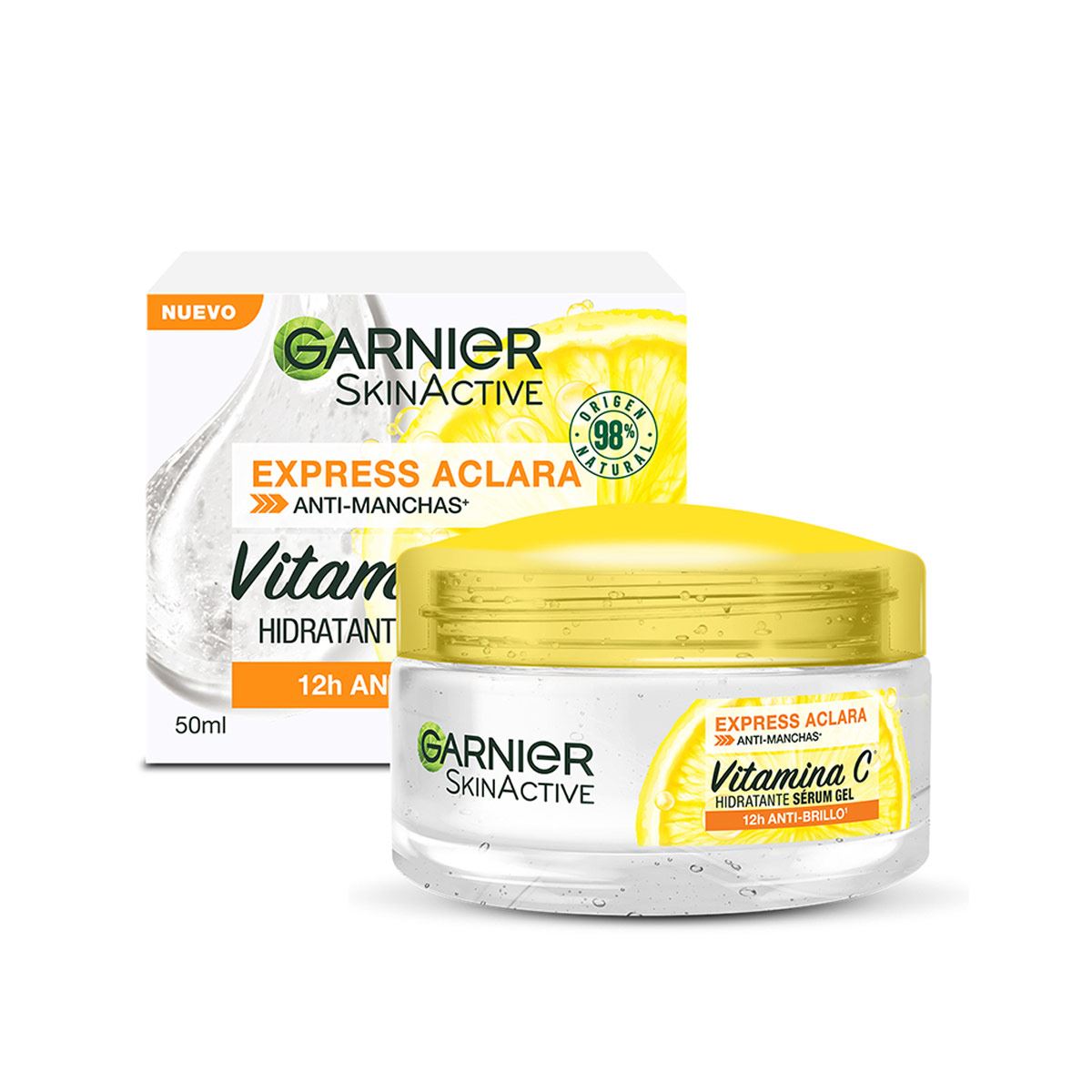 Garnier Skin Active Express Aclara Hidratante Gel Con Vitamina C 50ML