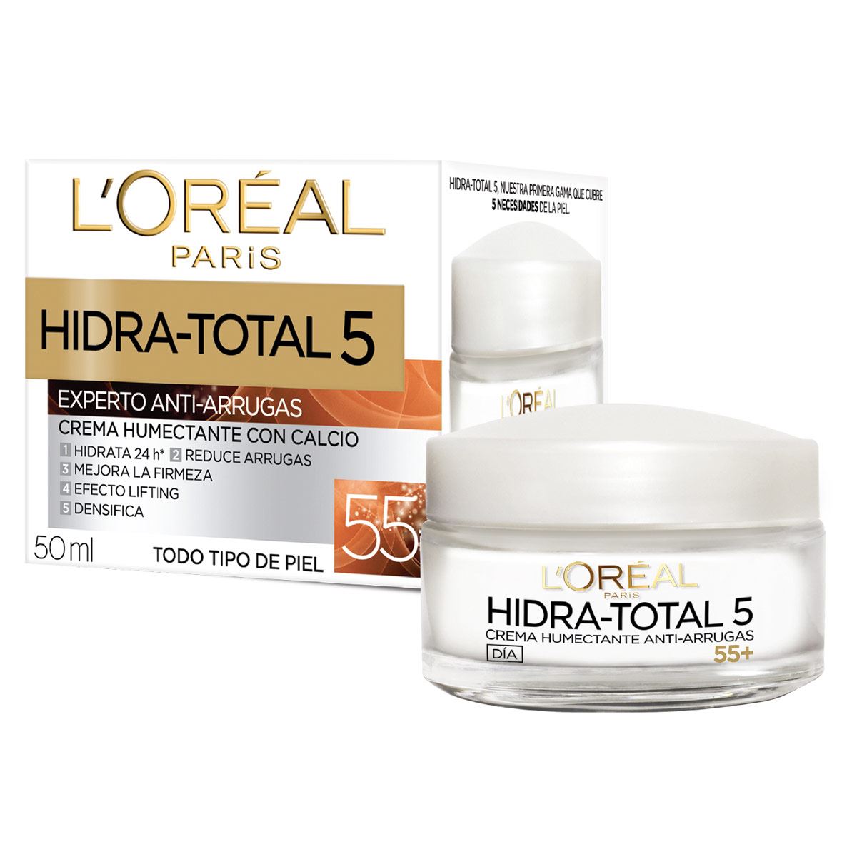 Crema Hidratante Antiarrugas 55+ Hidra Total5 L'Oréal Paris 50ml
