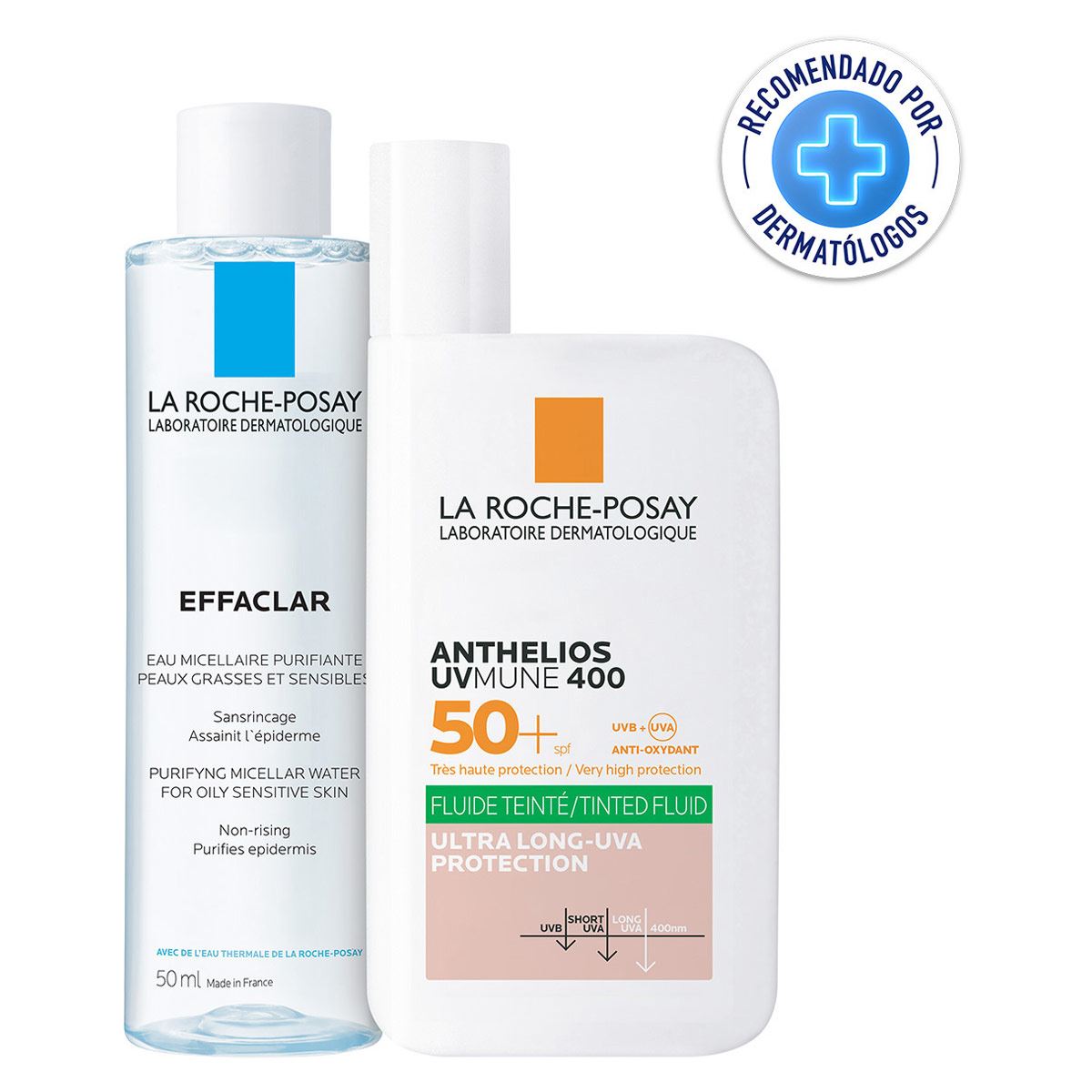 Kit La Roche Posay Protector Solar Piel Mixta a Grasa Textura Fluida Color