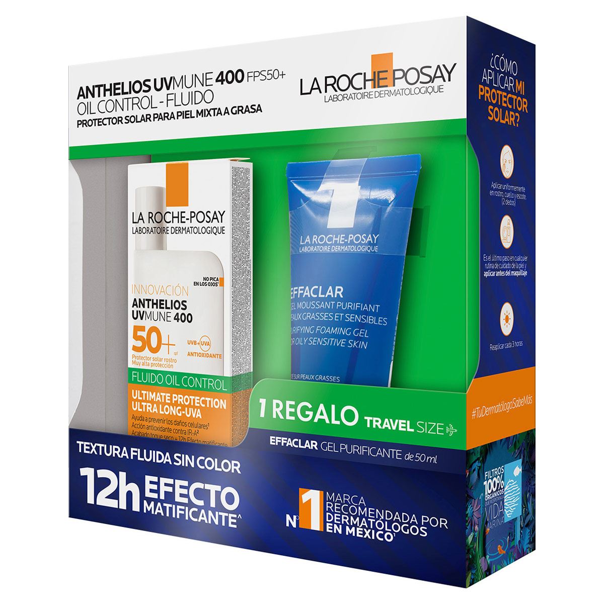 Kit La Roche Posay Protector Solar Piel Mixta a Grasa Textura Fluida