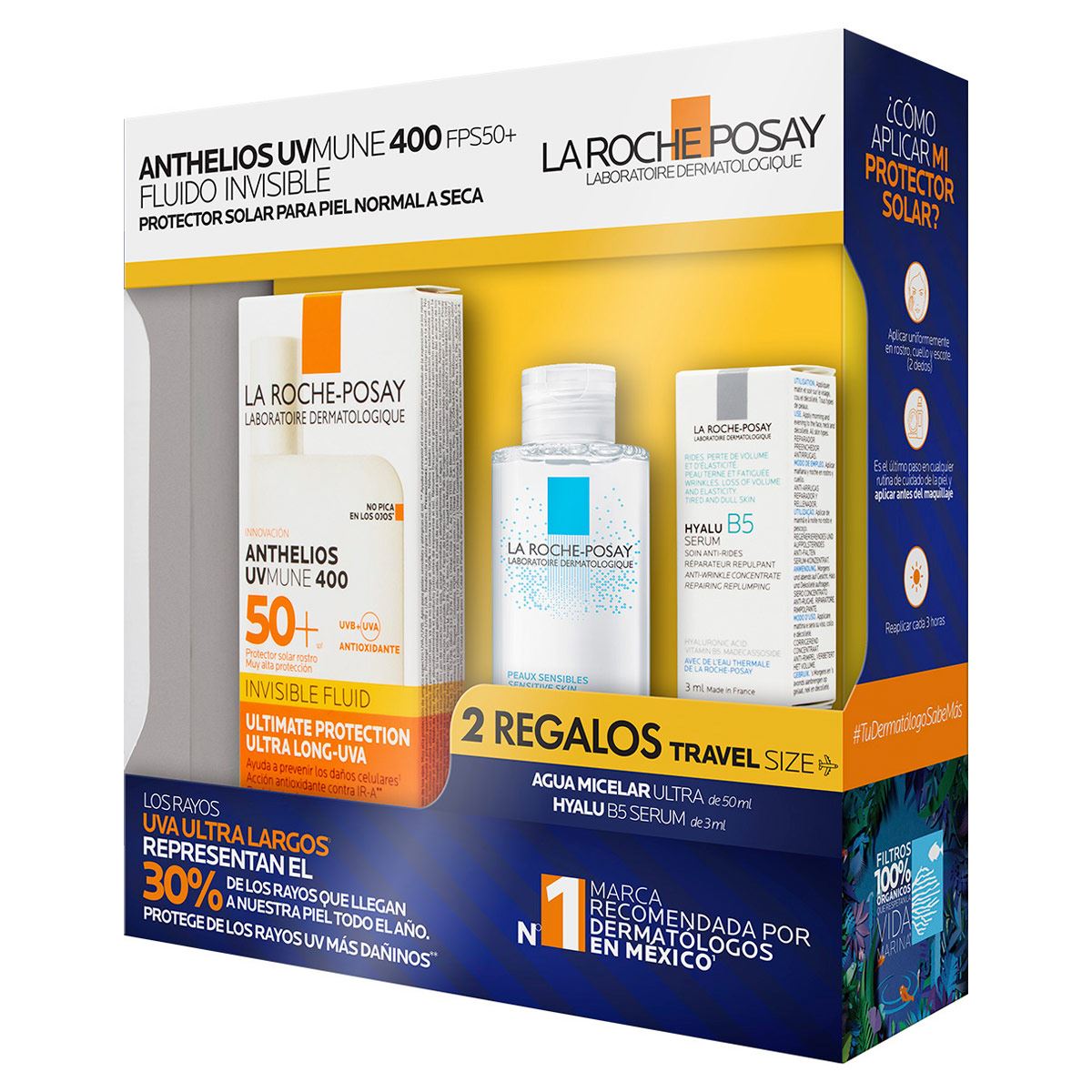 Kit La Roche Posay Protector Solar Piel Normal a Seca Textura Fluida