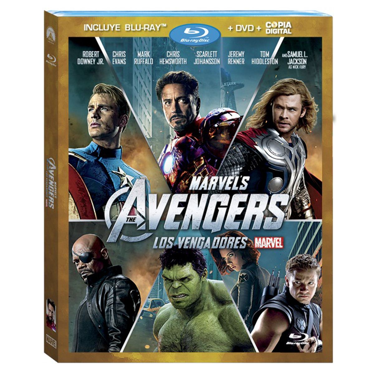 BR/DVD/Copia Digital Los Vengadores