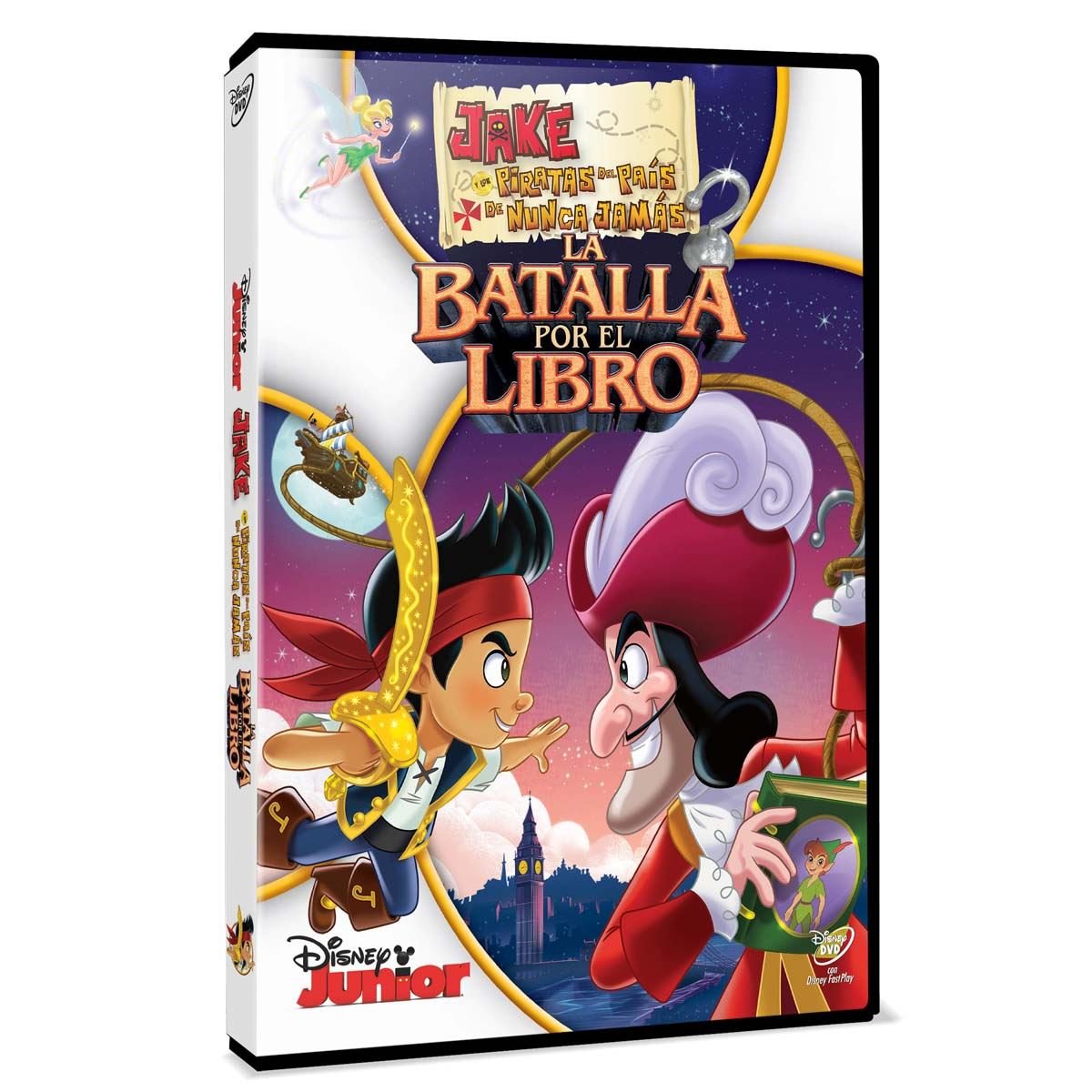 DVD Jake y Los Piratas Del País Del Nunca Jamás  La Batalla Por El Libro