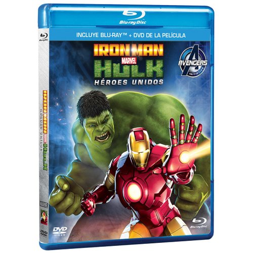 BR&#47;DVD Iron Man &amp; Hulk&#58; Héroes United