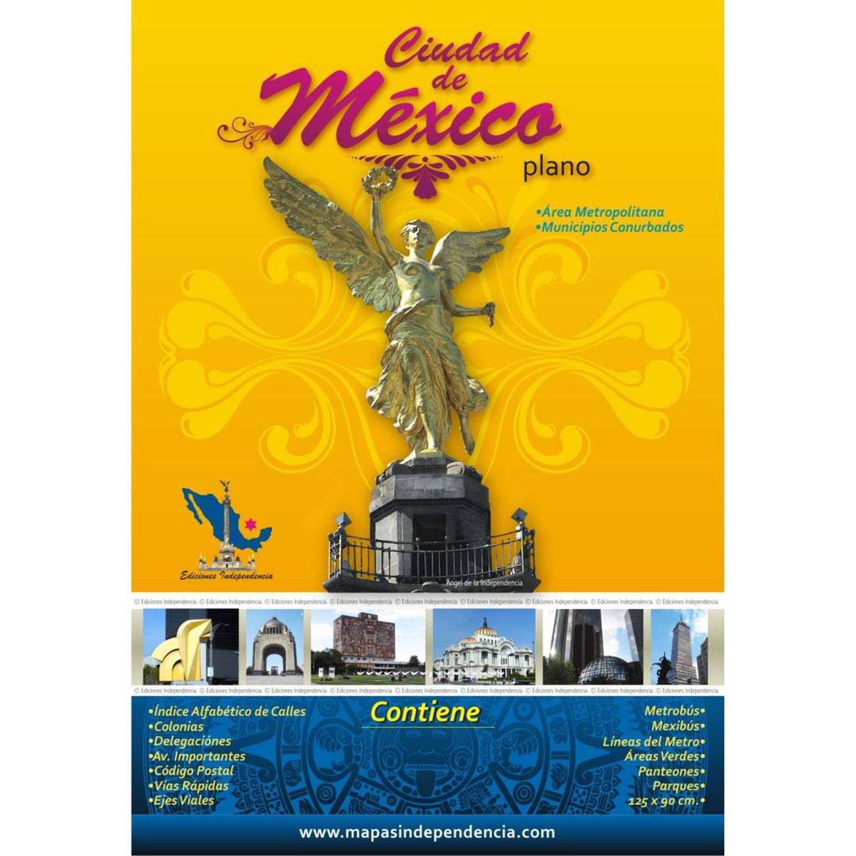 Plano de la Ciudad de México municipios 2022