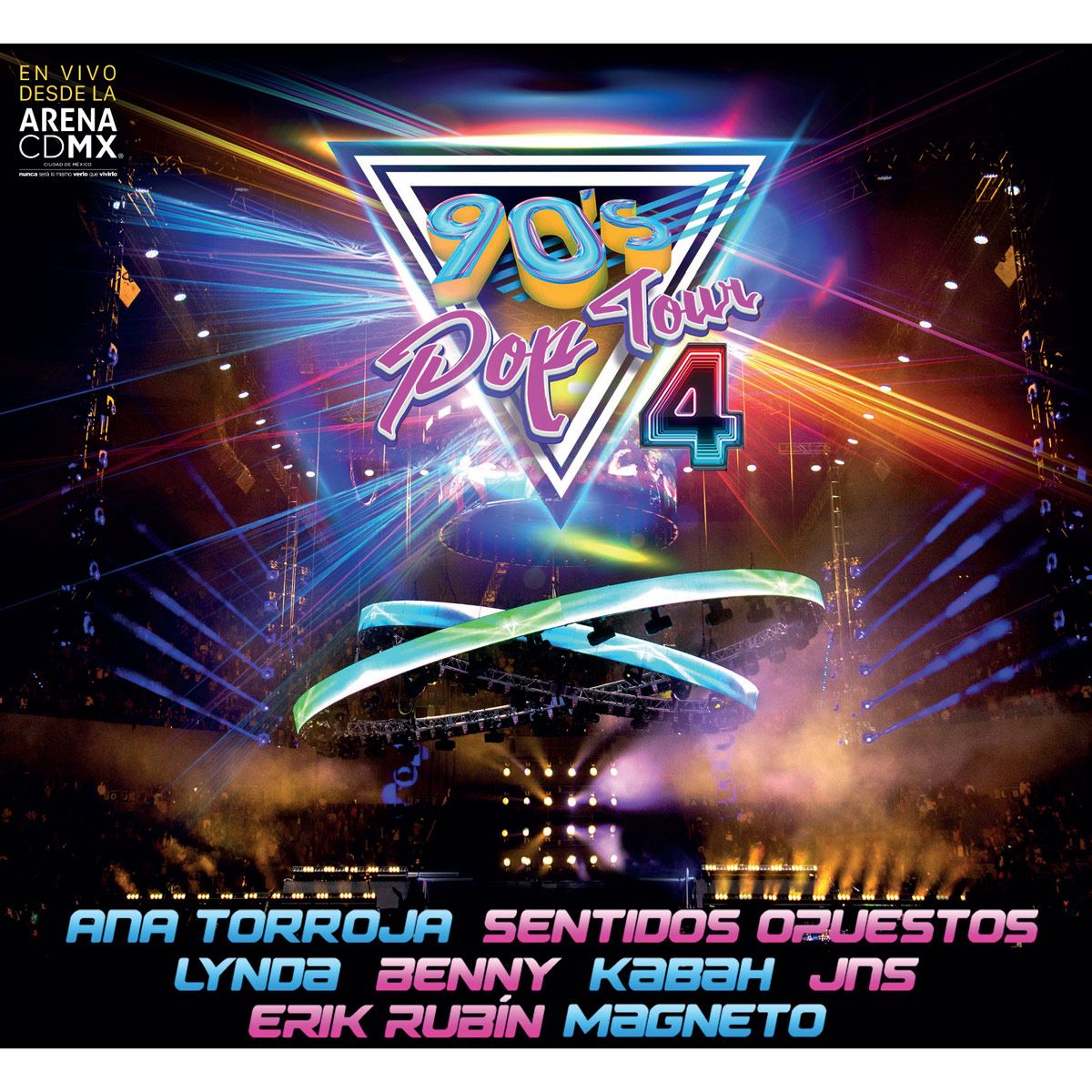 CD4+DVD2 Varios 90s Pop Tour 4 En Vivo Desde La Arena De La CDMX
