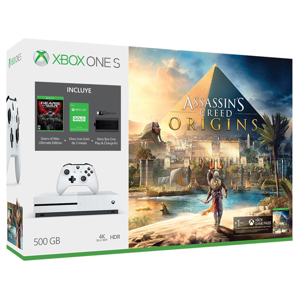 Consola  Xbox One S 500GB Assassins Creed