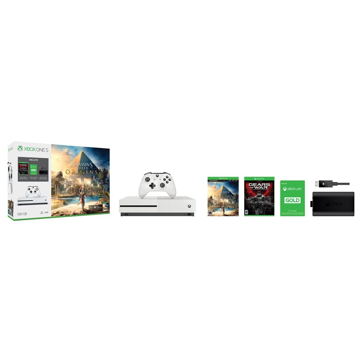 Consola  Xbox One S 500GB Assassins Creed