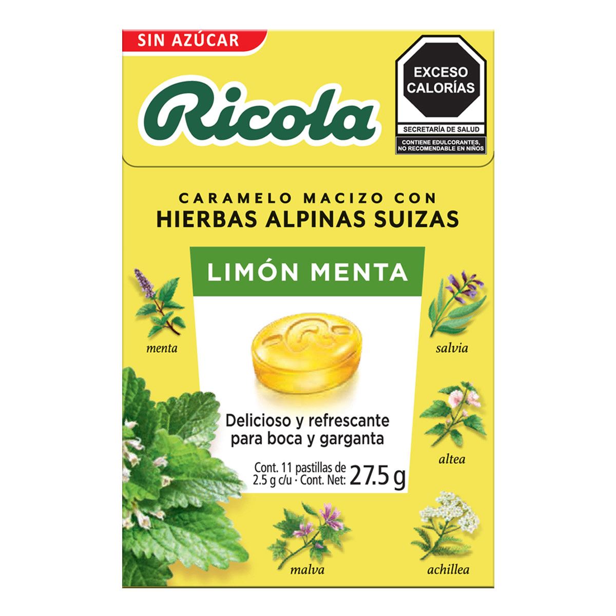 Ricola Limón/Menta Sin Azúcar 27.5g