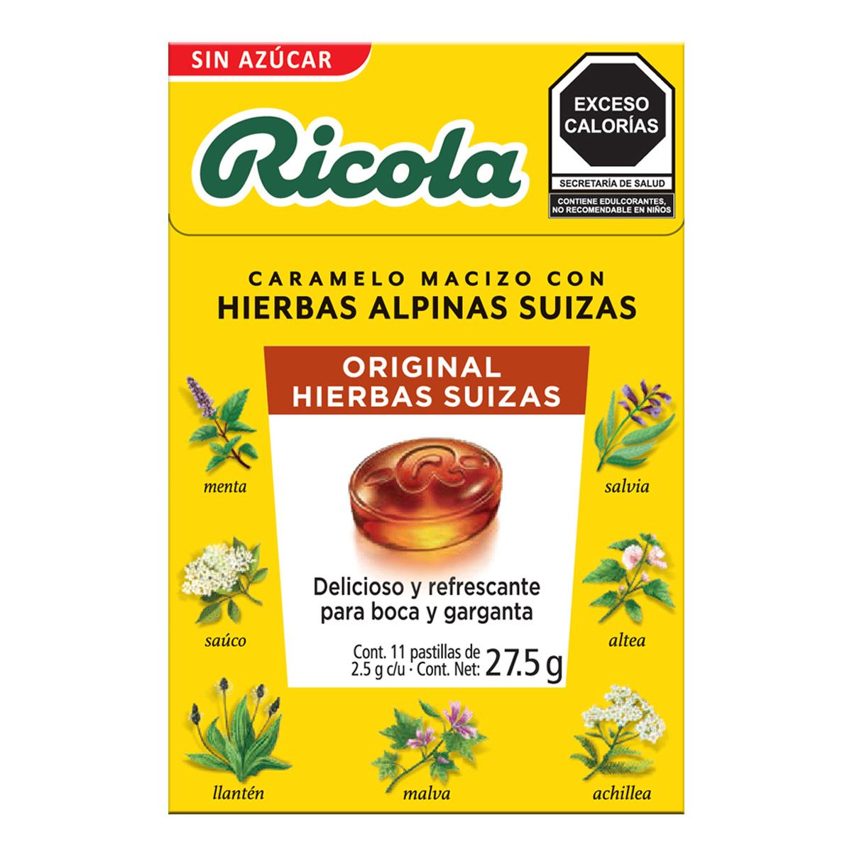 Ricola Original Hierbas Suizas Sin Azúcar 27.5g