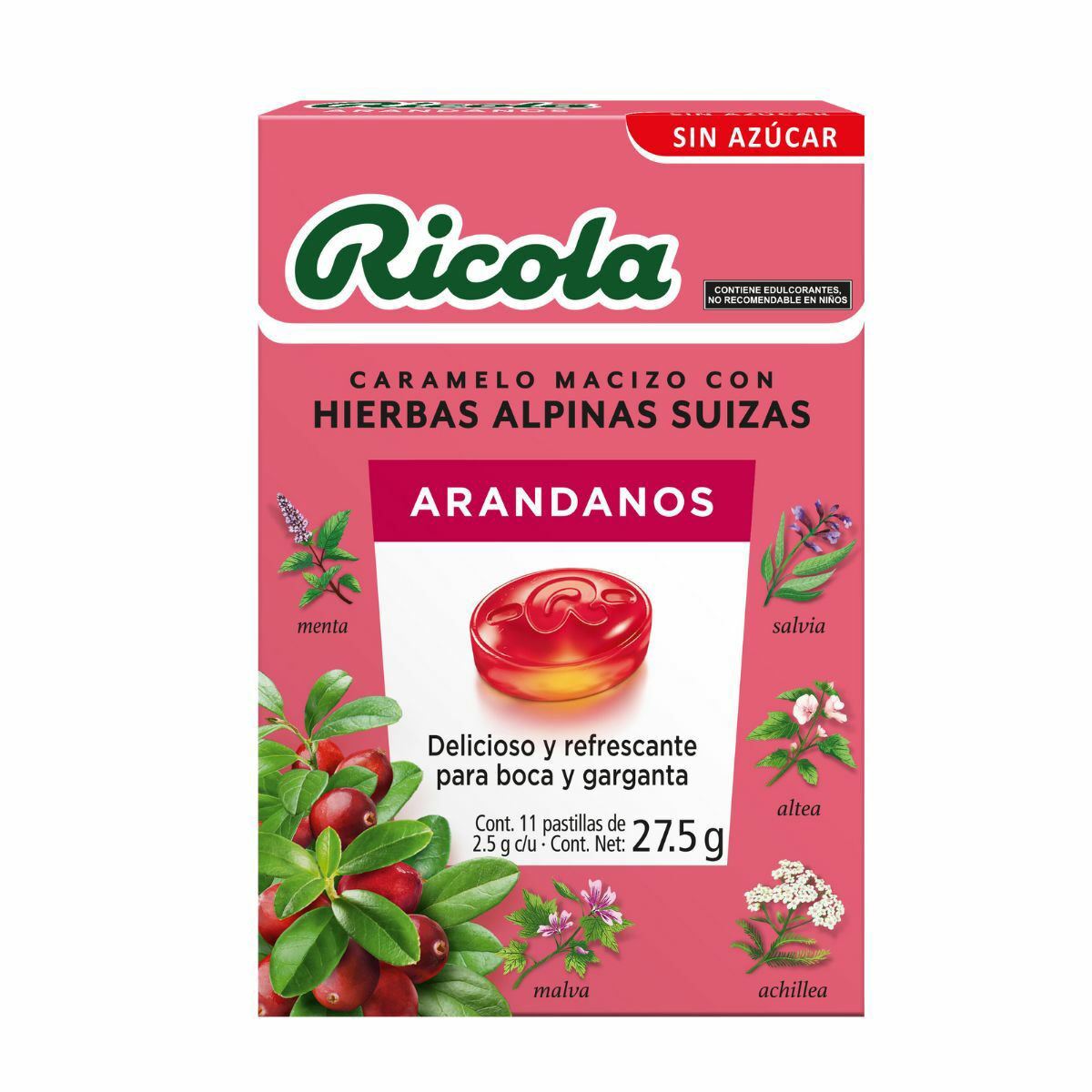 Ricola Arándanos sin Azucar 27.5g