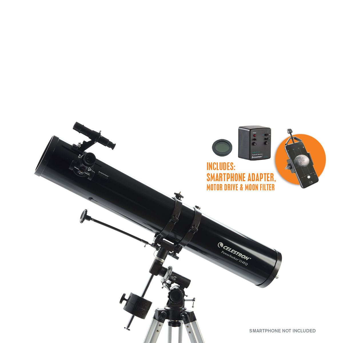 Telescopio Powerseeker 114eq-md c/adapta