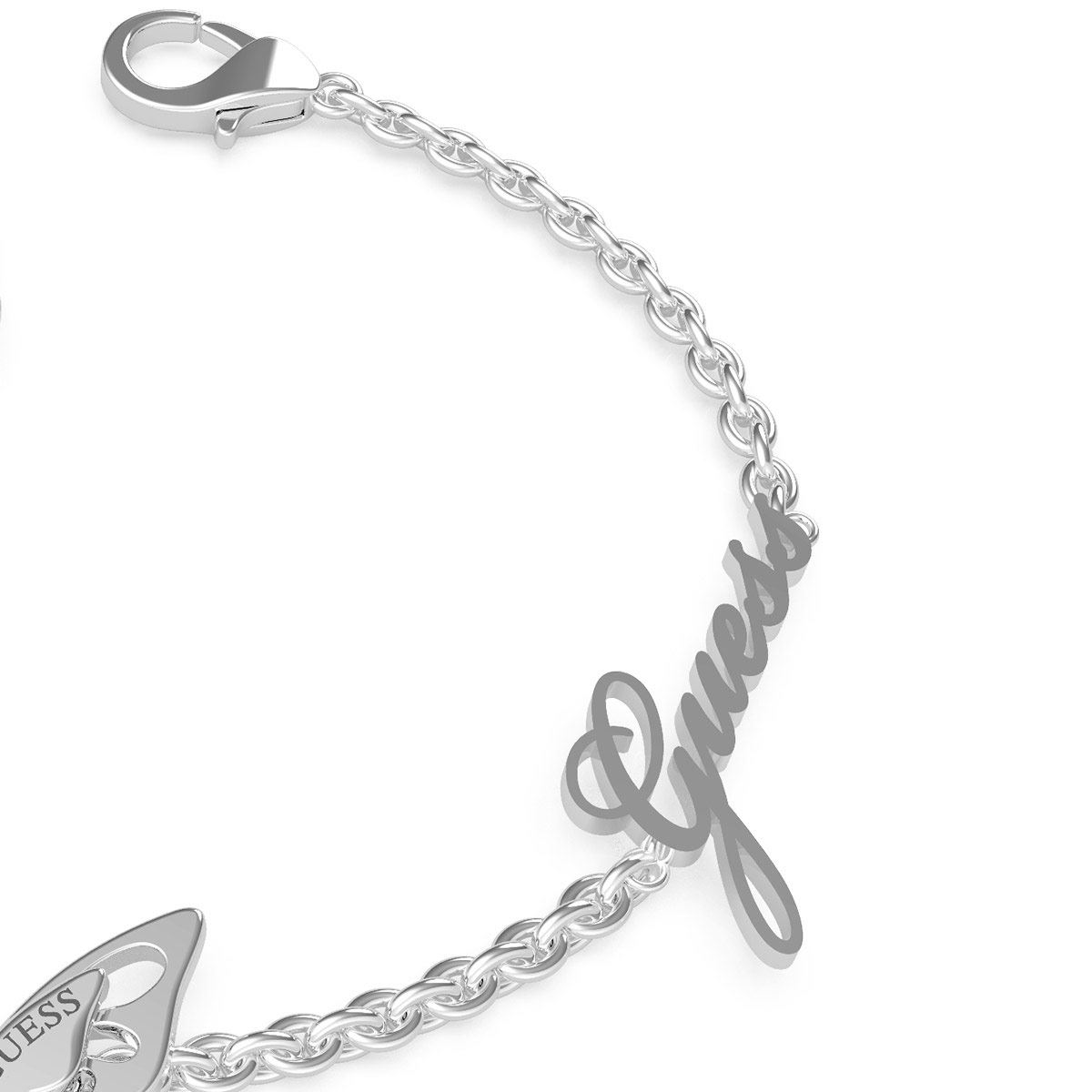 Pulsera Guess Fly Away Para Dama Color Plata
