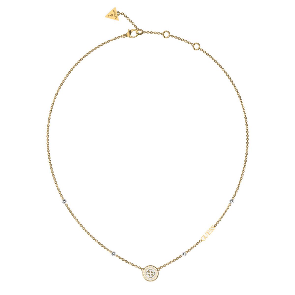 Collar Para Mujer Guess UBN41205 - Acero Inoxidable Plateado, Elegante Y Versátil