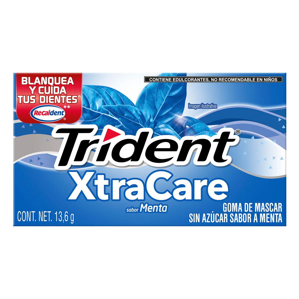 CHICLES TRIDENT MENT.XTRACARE