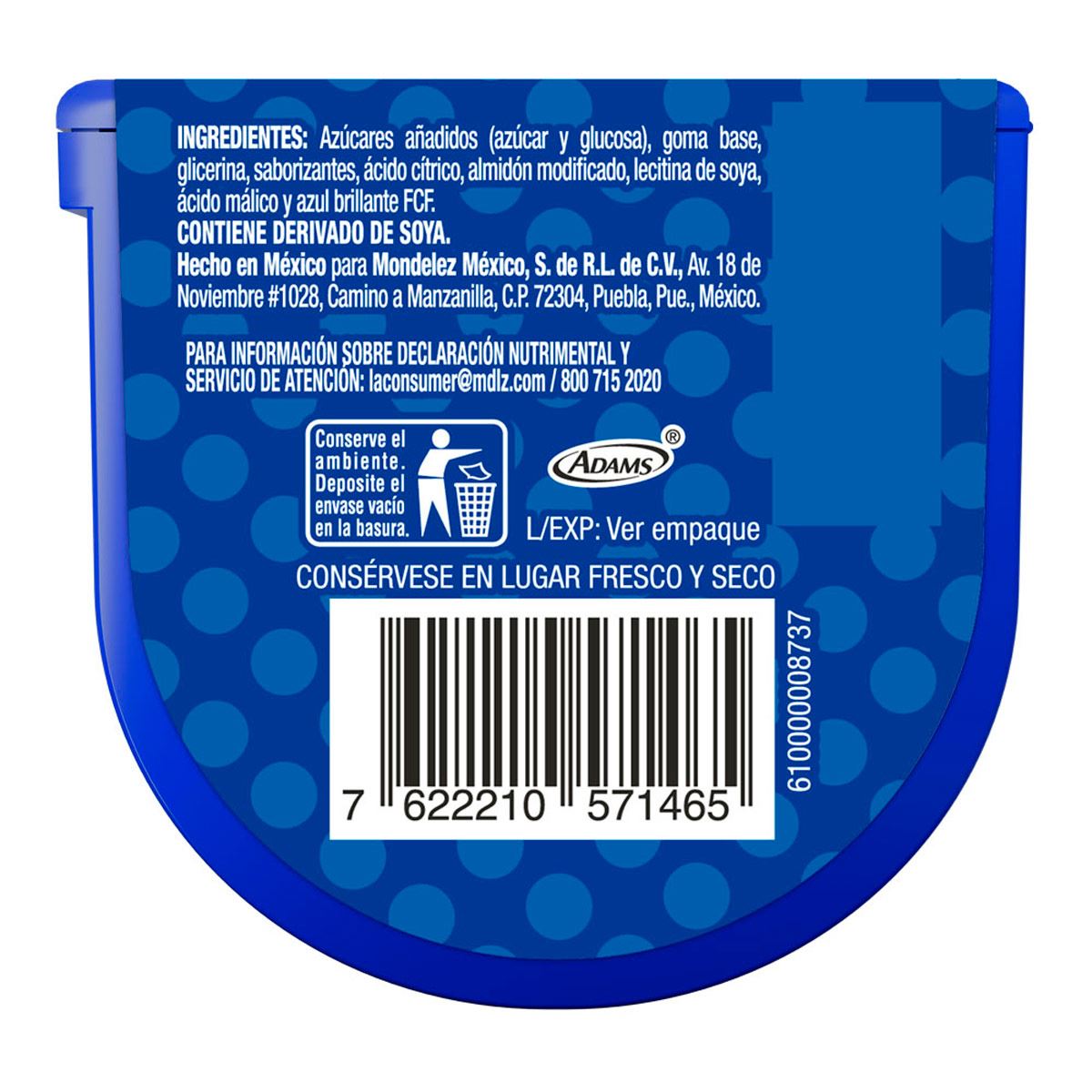 Bubbaloo Rollo Mora Azul 7g