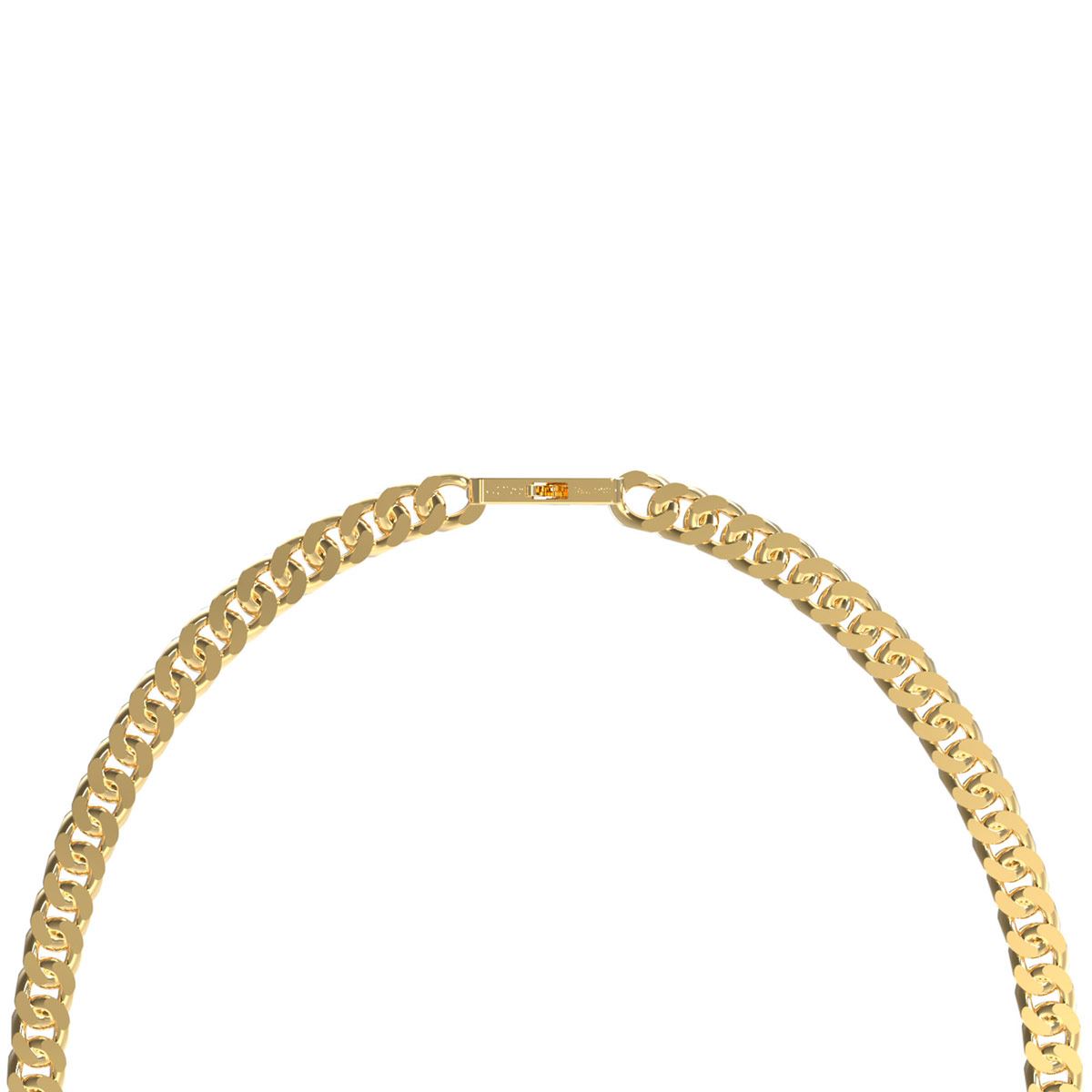 Collar Lion King de Acero Inoxidable en Tono Plateado Guess