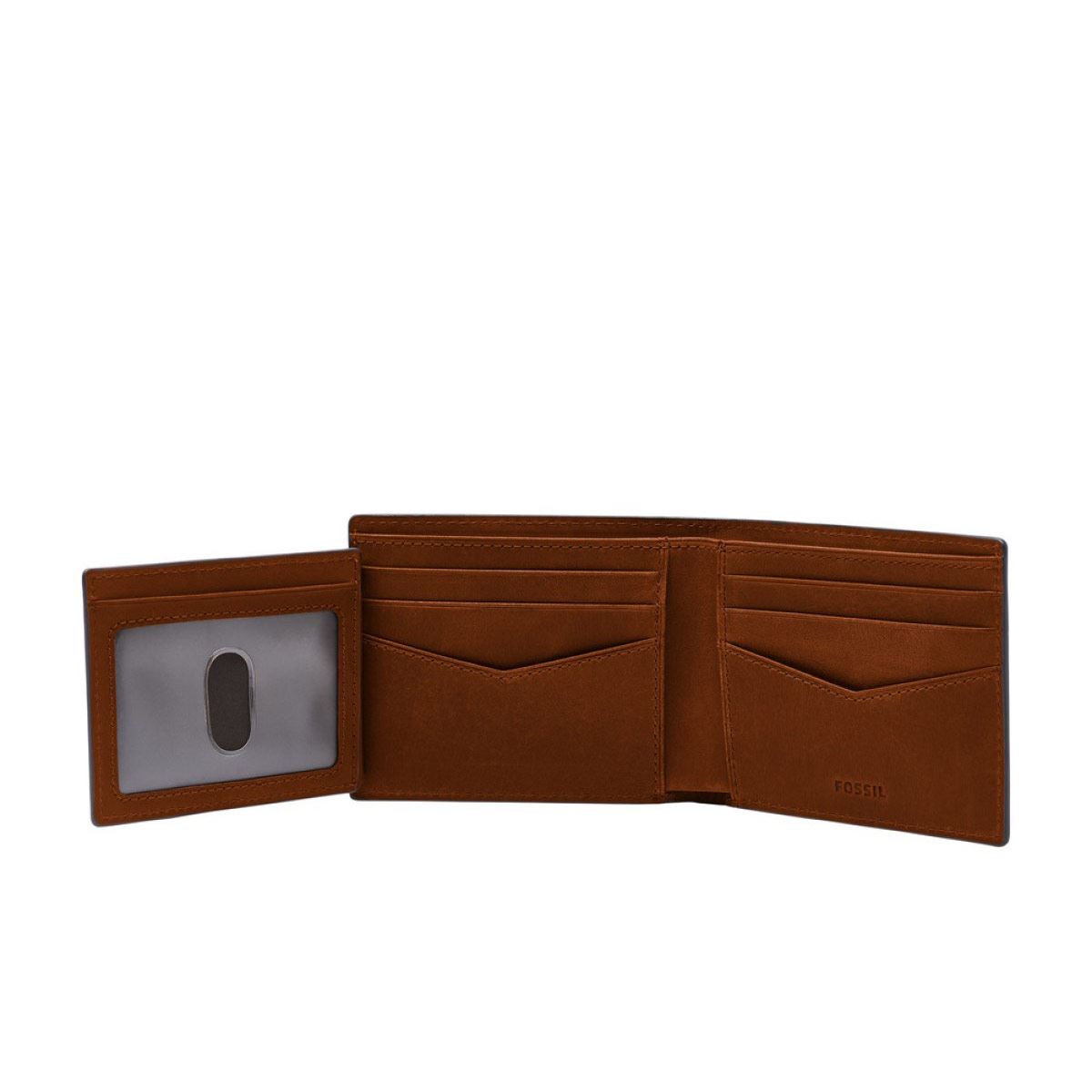 Cartera en Piel Bifold para Hombre Fossil