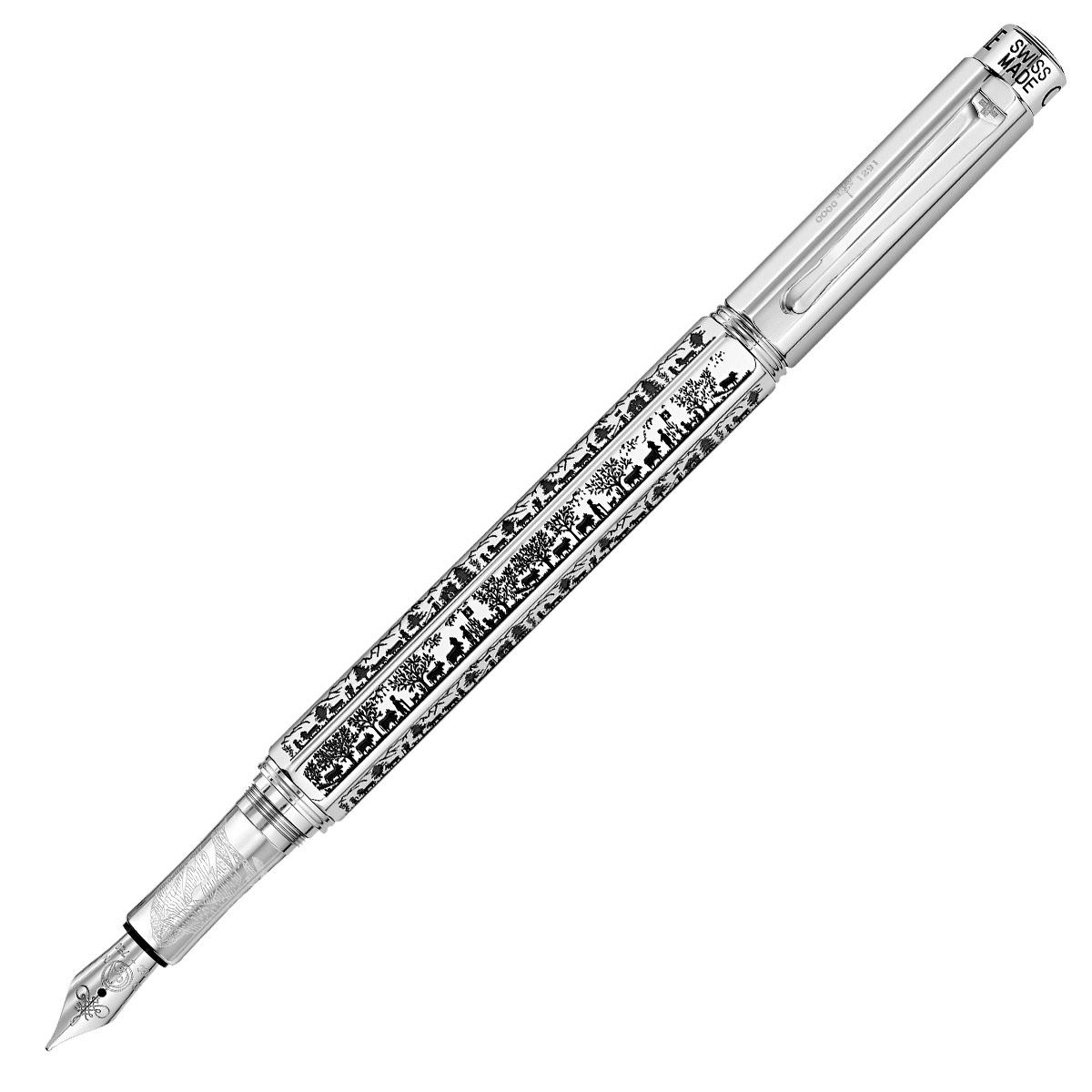 Pluma Fuente Caran d´ache La Rindya Platinum M