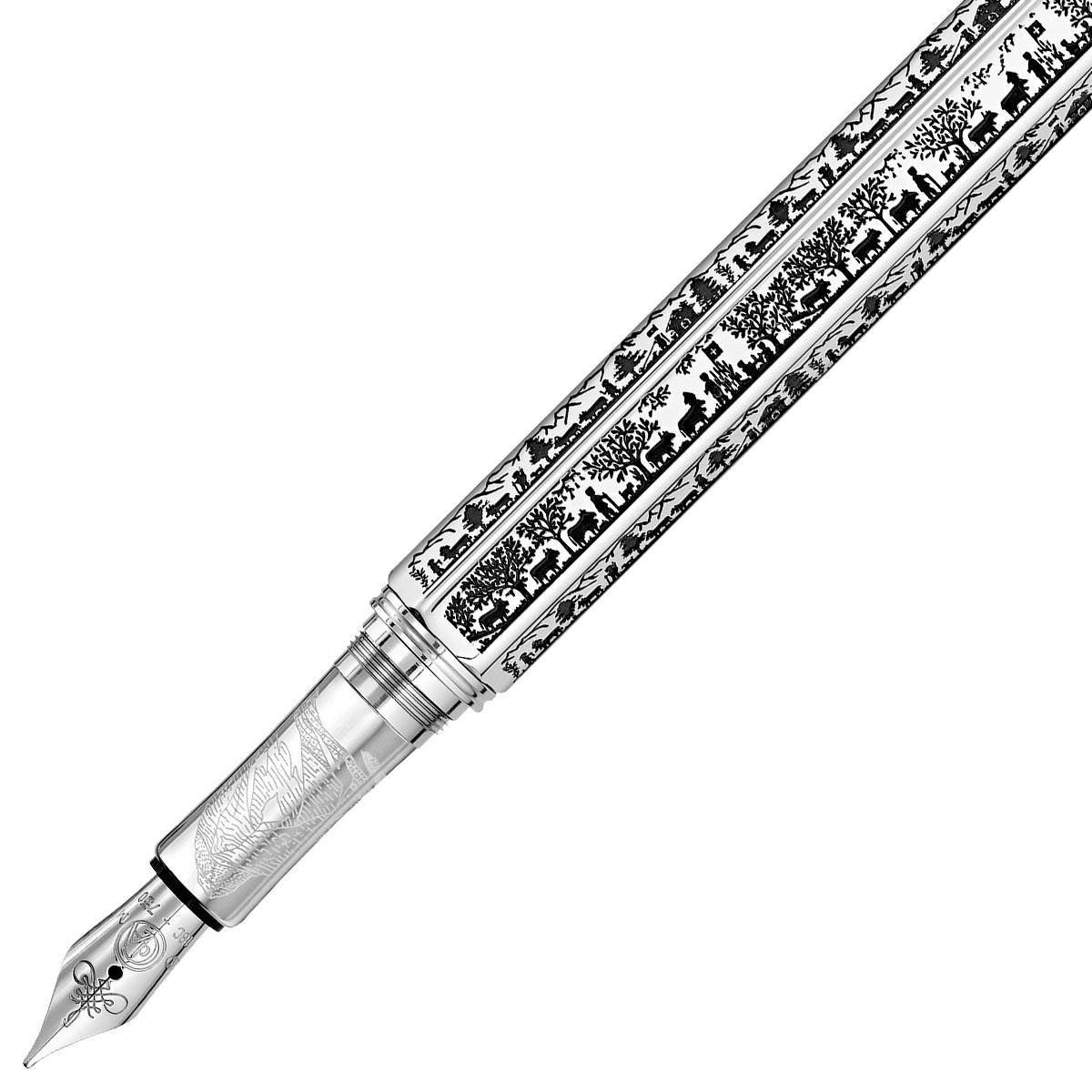 Pluma Fuente Caran d´ache La Rindya Platinum M