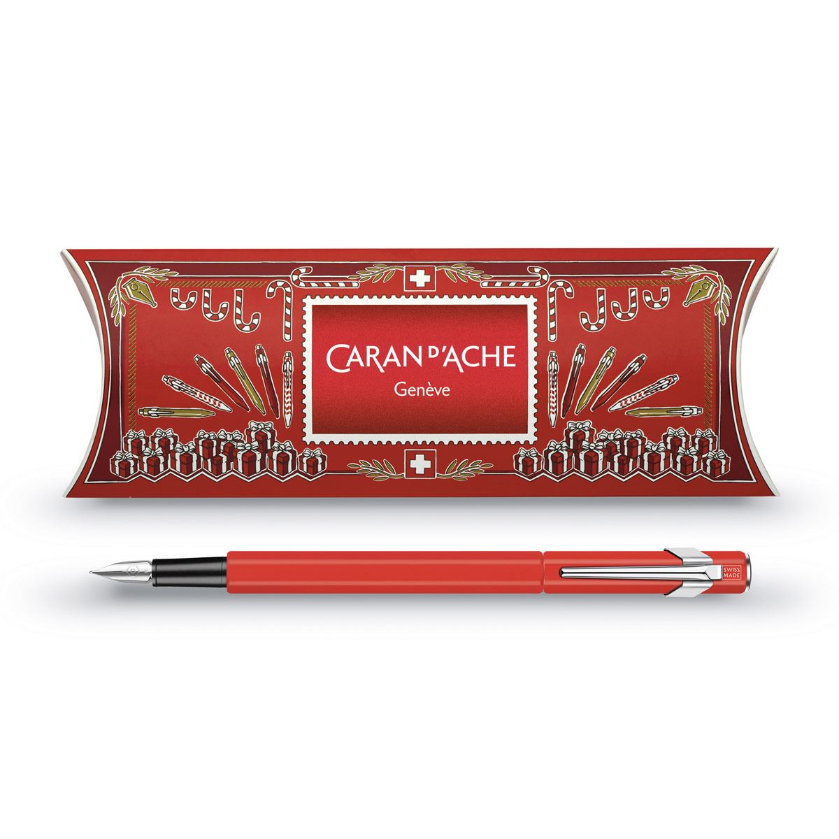 Pluma fuente Caran d´ache 840 rojo