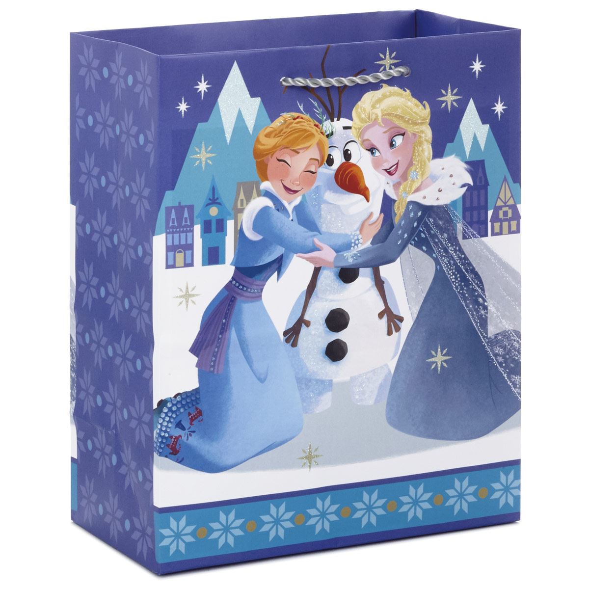 Bolsa de Regalo Hallmark 9" Disney Frozen Elsa, Anna y Olaf
