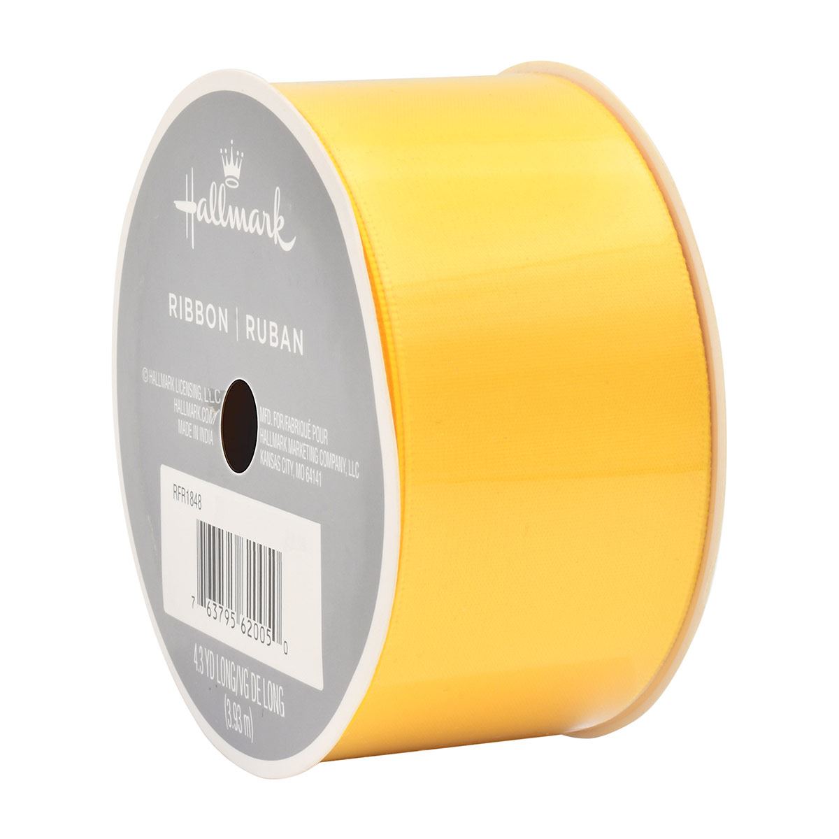 Listón satín amarillo