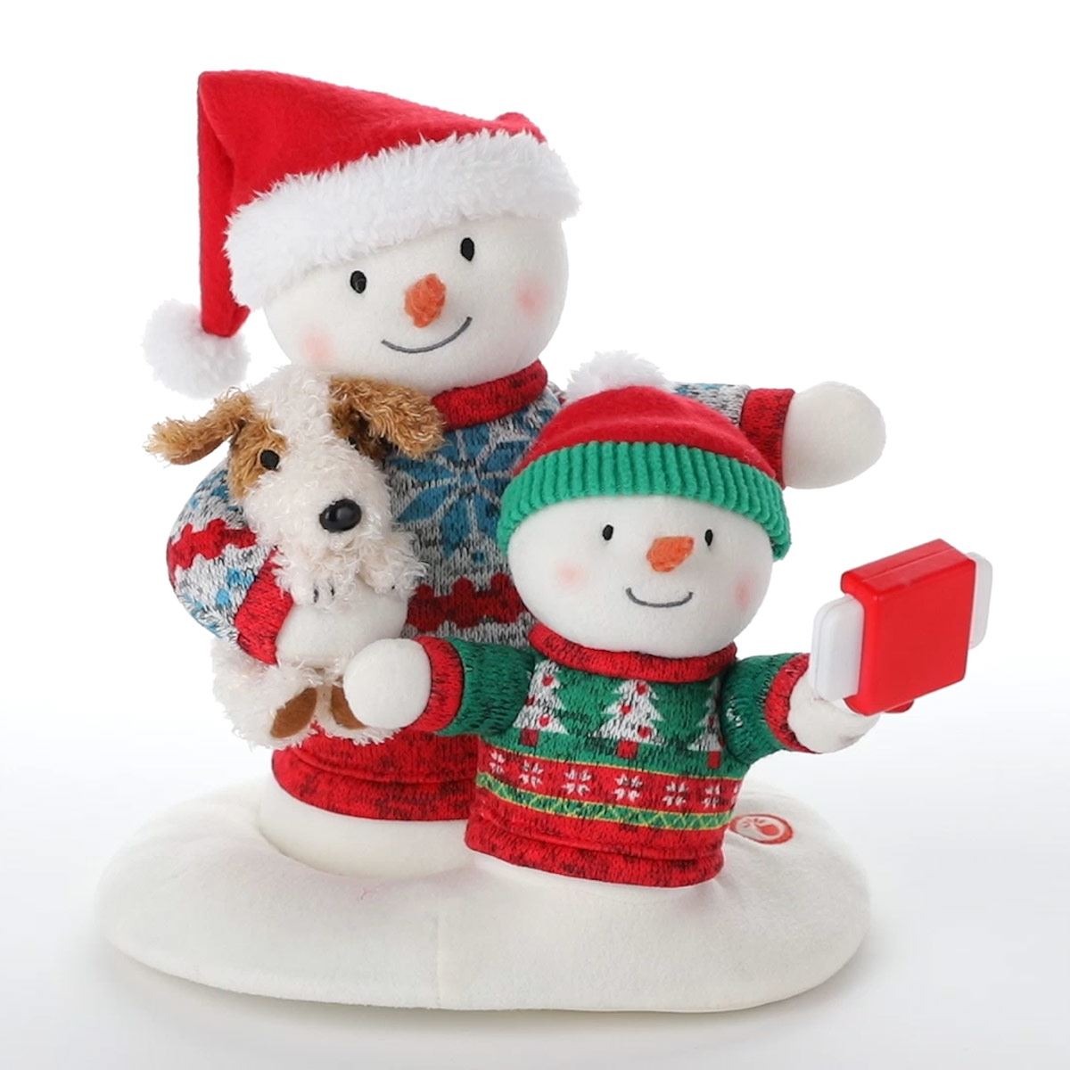 Acogedor mezfo de navidad hombre de nieve 2020 cantando, peluche con luz y movimiento, 9.5