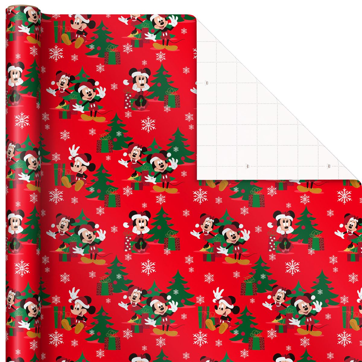 Papel de Envoltura de Navidad  Disney Mickey y Minnie  Hallmark