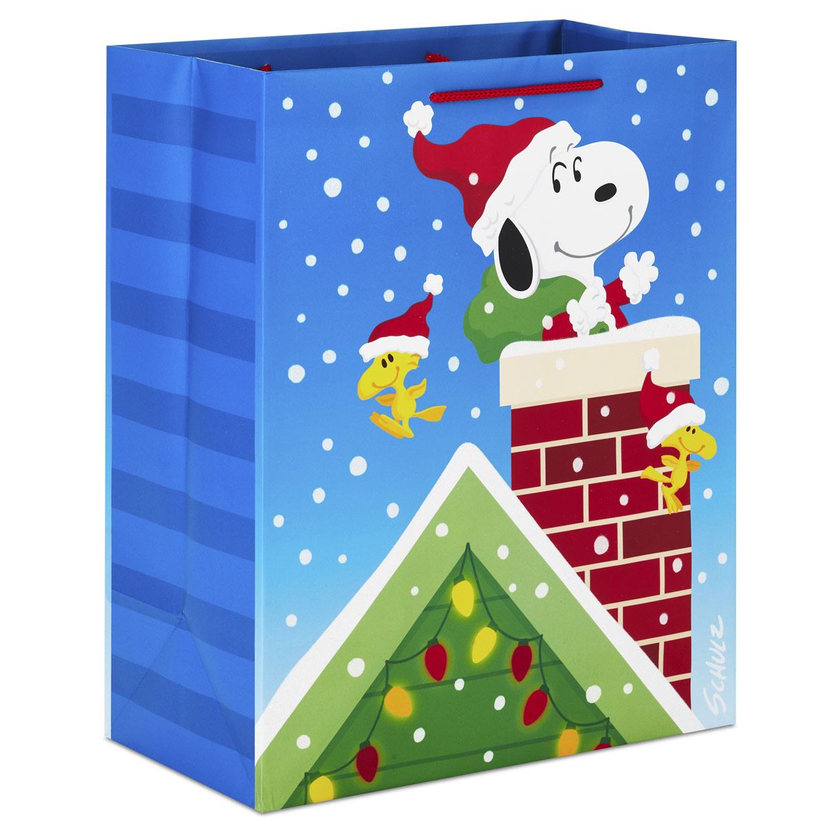 Bolsa de regalo Santa Snoopy  Peanuts®  Hallmark