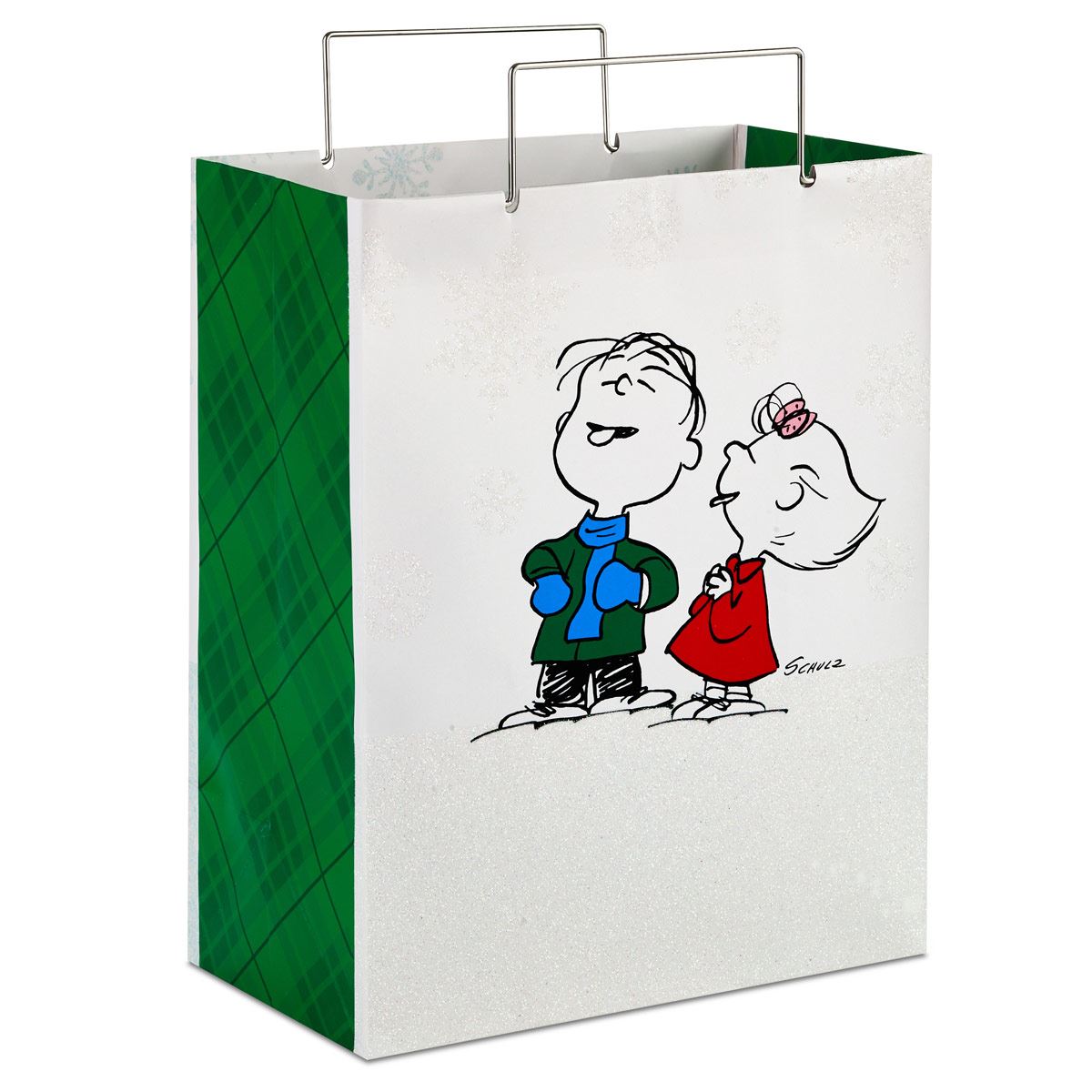 Bolsa de Regalo Navideña Peanuts® Linus y Sally Hallmark