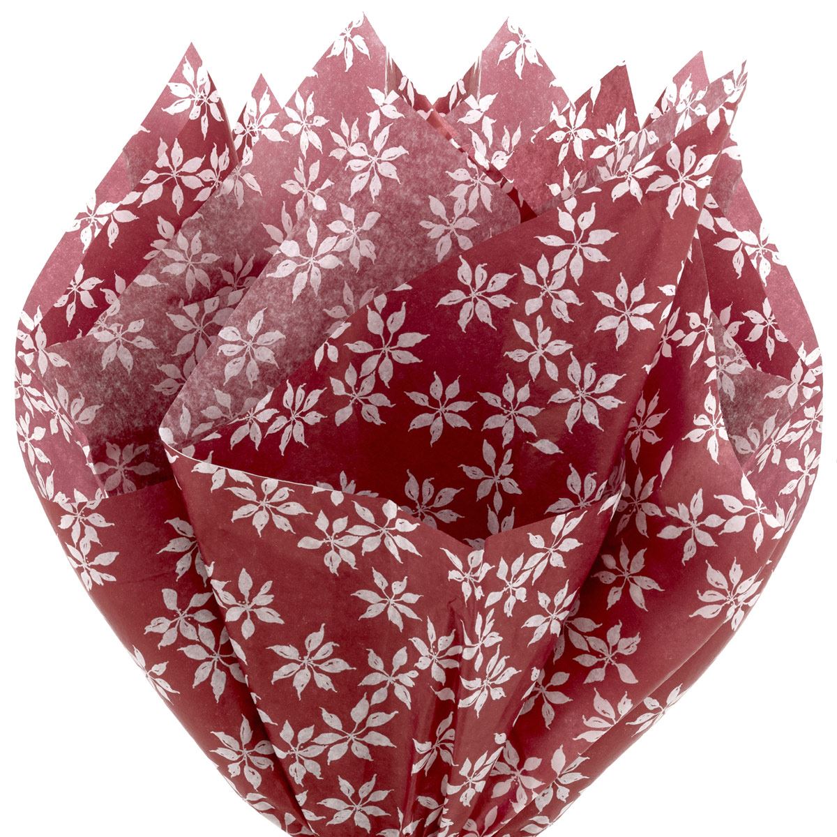 Papel Seda Noche Buena Rojo  6 hojas  Hallmark