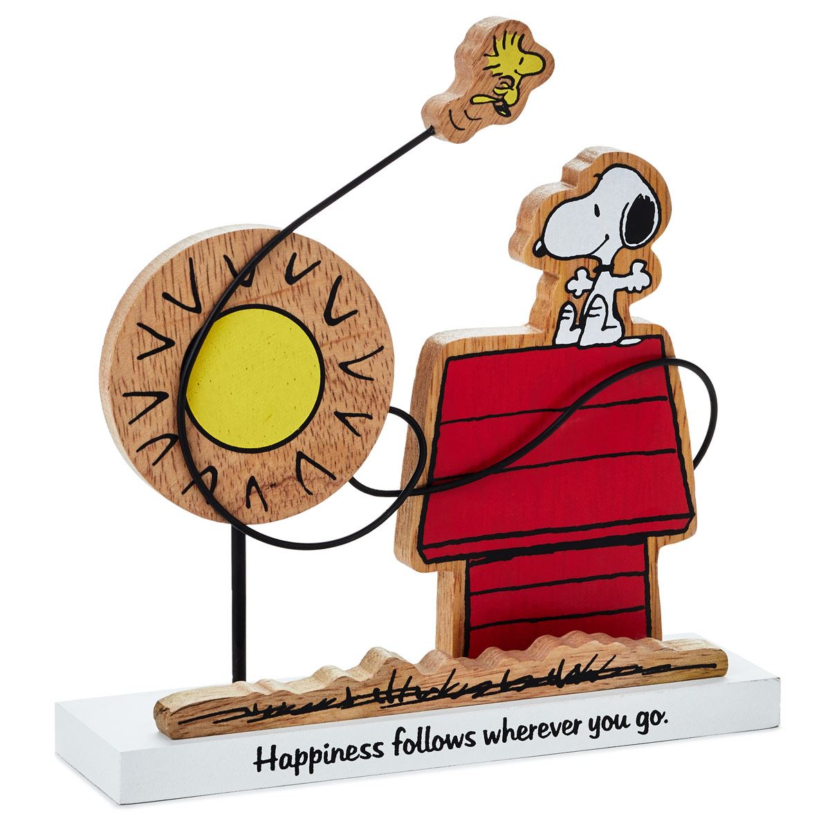 Figura Decorativa Snoopy y Woodstock Sentimiento de Felicidad