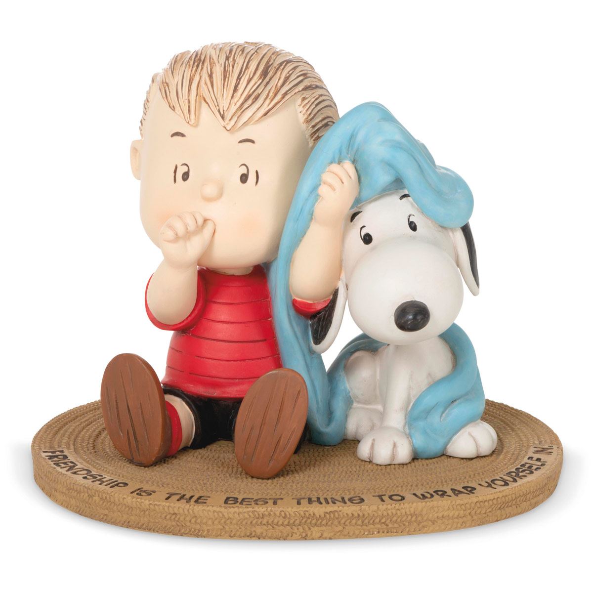 Figura Cerámica Linus y Snoopy