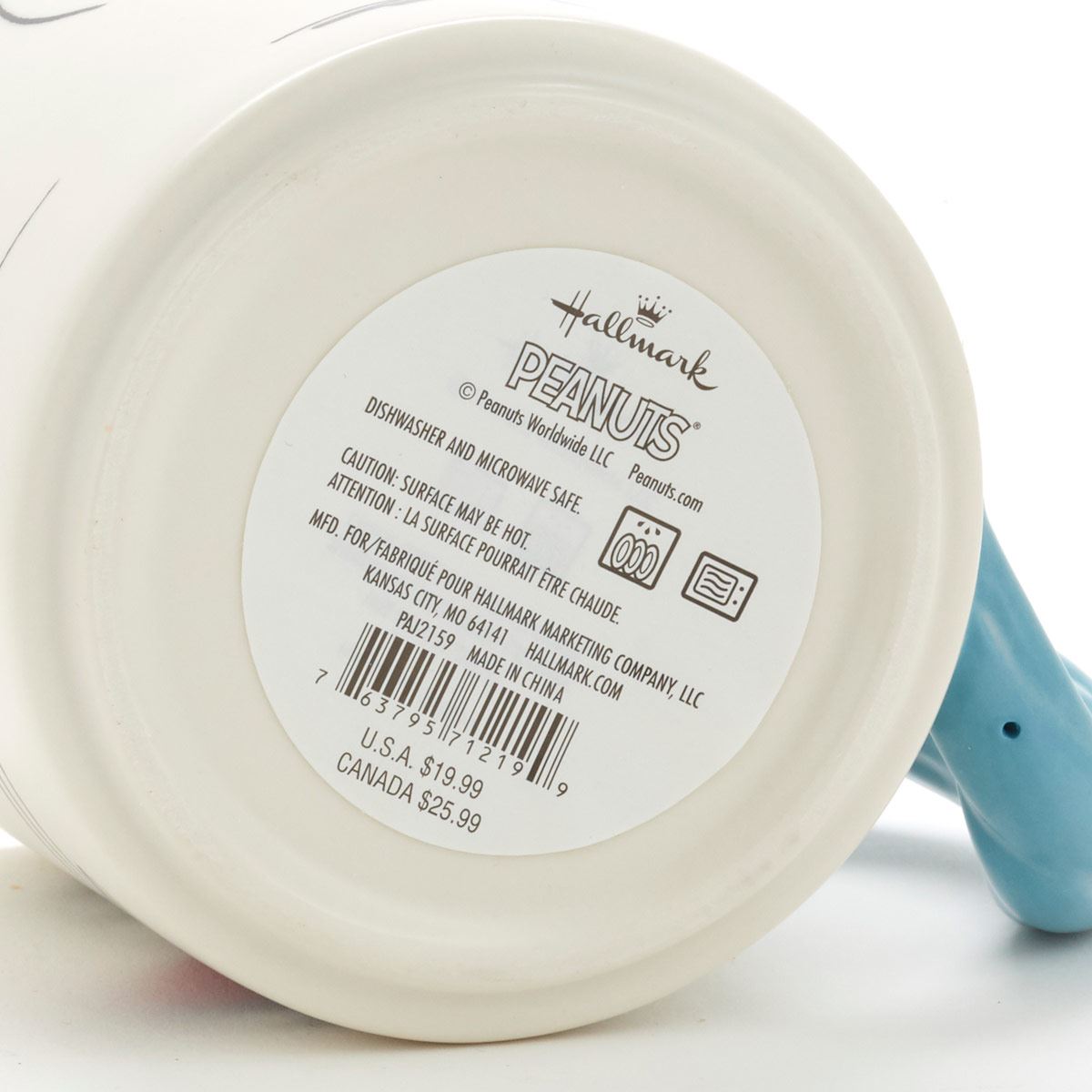 Taza Cerámica Linus y Snoopy